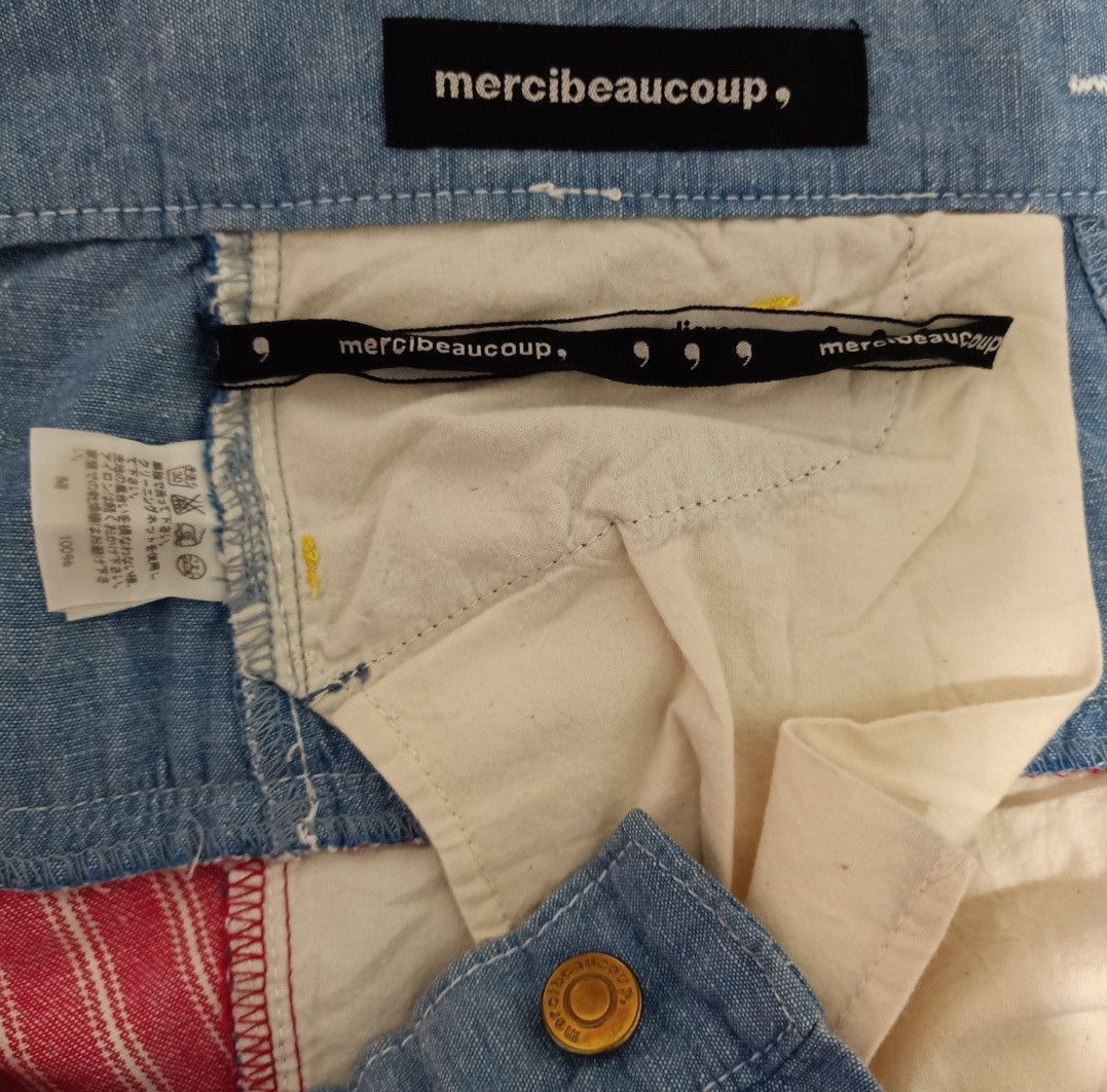 Issey Miyake Mercibeaucoup by Issey Miyake Striped Double Waist Pant Size US 32 / EU 48 - 8 Thumbnail