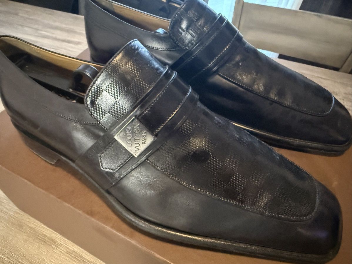 Louis Vuitton Vintage Louis Vuitton Damier Leather Loafers Size US 9.5 / EU 42-43 - 9 Thumbnail