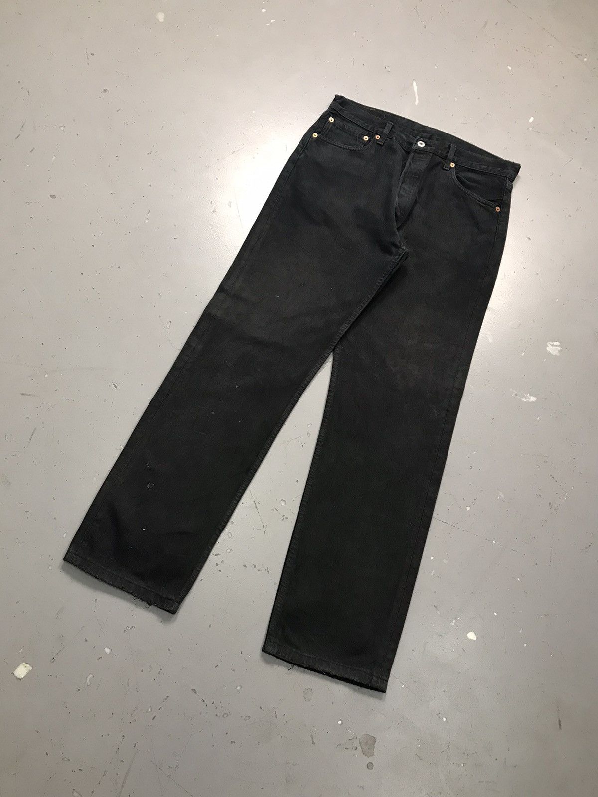Levi's Vintage Levi’s Strauss & co 501 paper tag straight denim Size US 34 / EU 50 - 3 Thumbnail