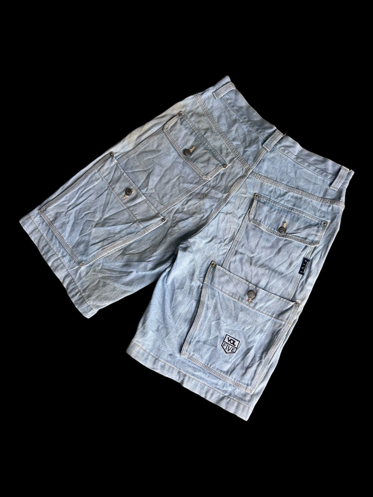 Ed Hardy Y2K Volume Five Gear Big 6 Pocket Baggy Jorts Denim Jeans Size US 32 / EU 48 - 2 Thumbnail