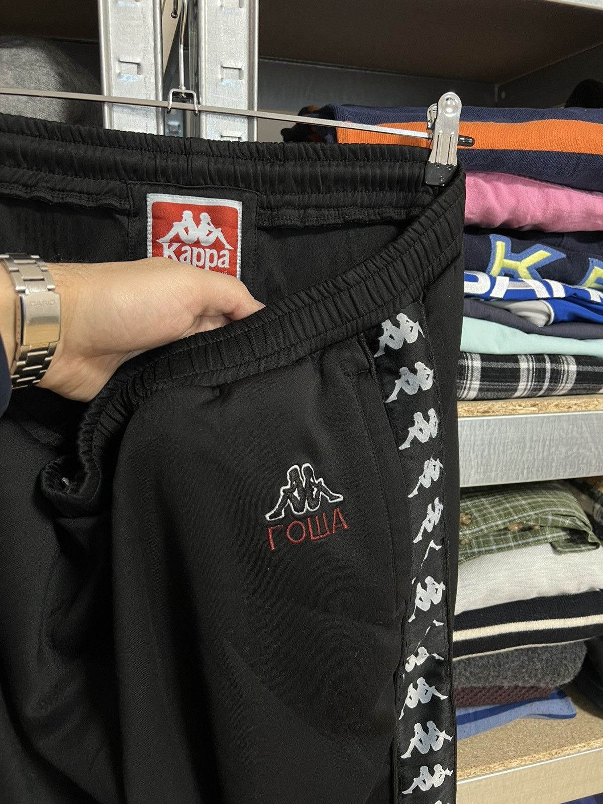 Gosha Rubchinskiy × Kappa Kappa X Gosha Rubchinsky Track Pants Black Sweatpants Sz XL Size US 42 / EU 58 - 3 Thumbnail