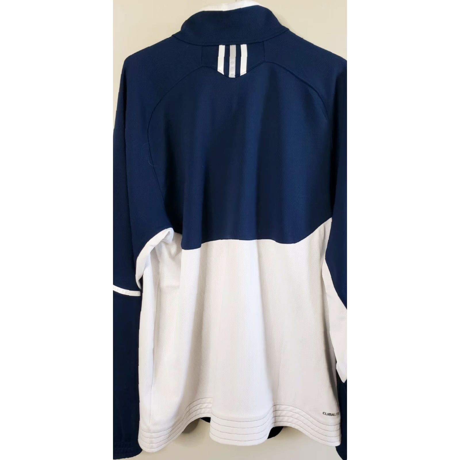 Adidas Adidas Climalite Jacket Track Full Zip Blue/White Mens L Size US L / EU 52-54 / 3 - 6 Thumbnail