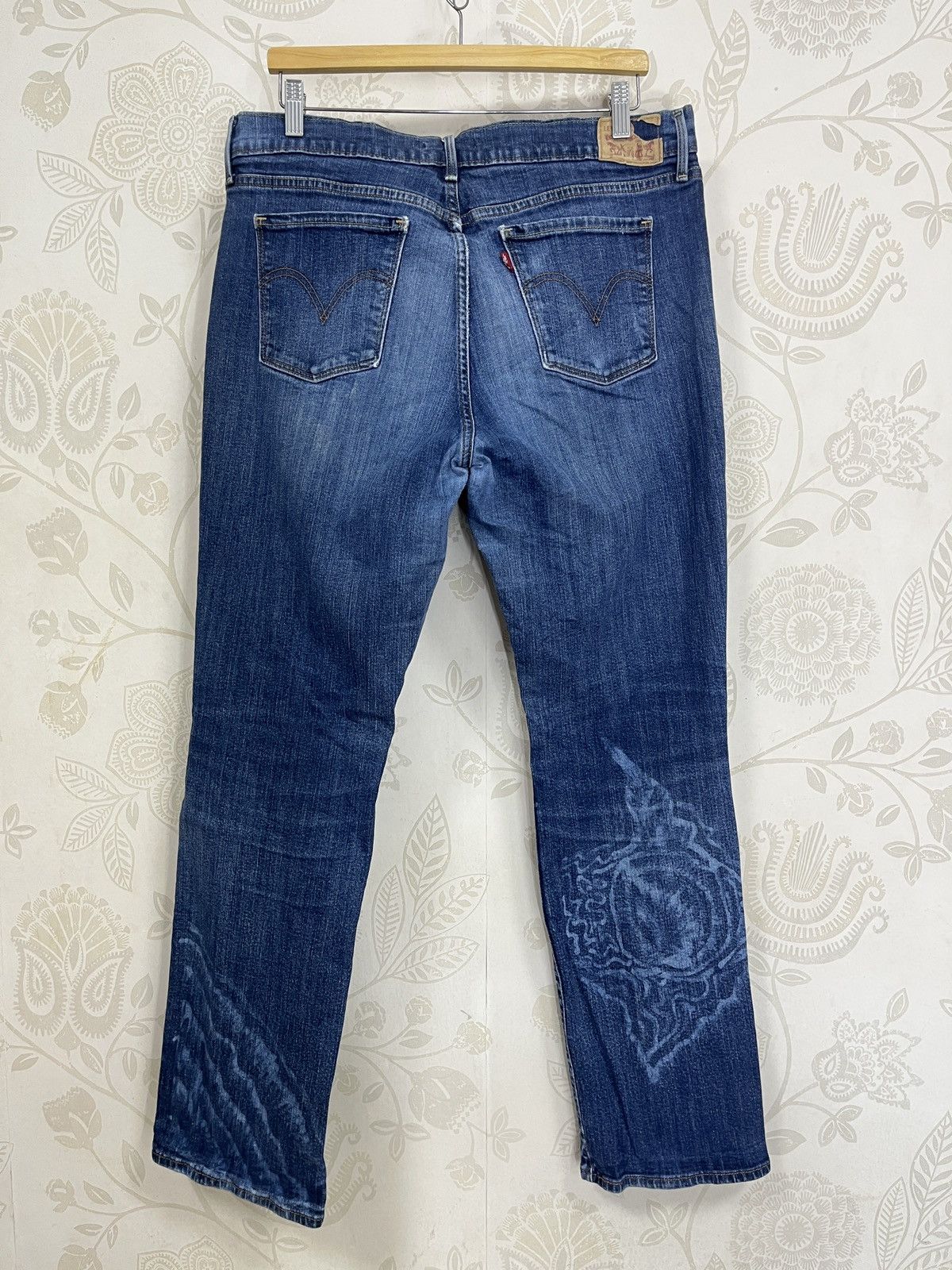 Levi's Levis 505 Straight Cut Distressed Waterless Denim Tears Art Size US 36 / EU 52 - 5 Thumbnail