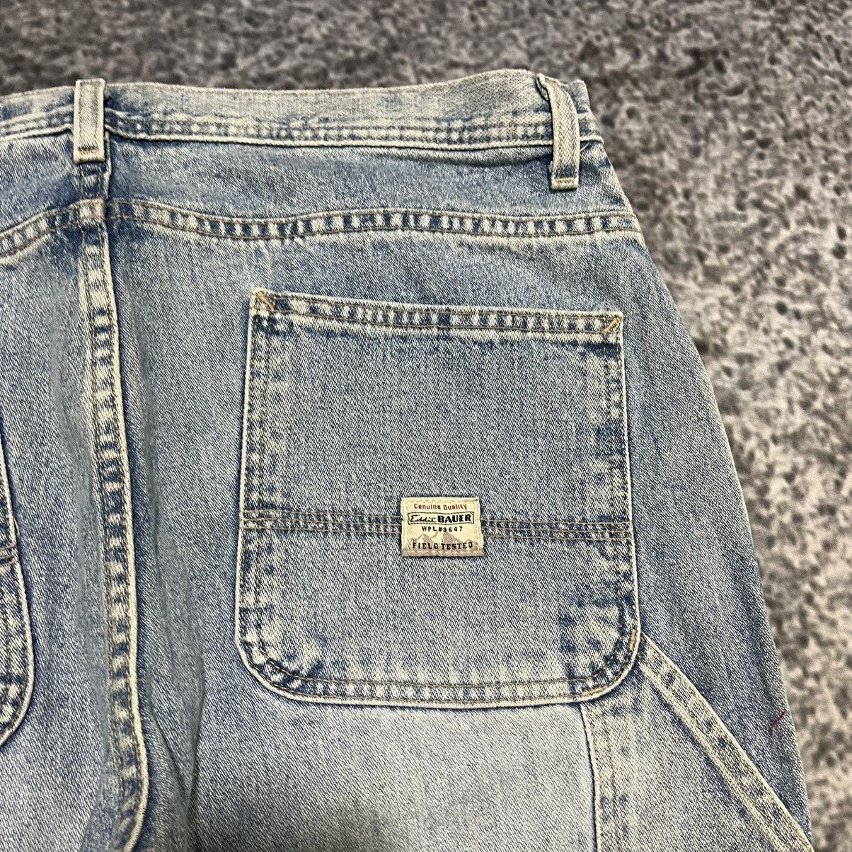 Eddie Bauer Vintage Eddie Bauer Carpenter Jeans Baggy Wide Leg Y2K 36x32 Size US 36 / EU 52 - 5 Thumbnail