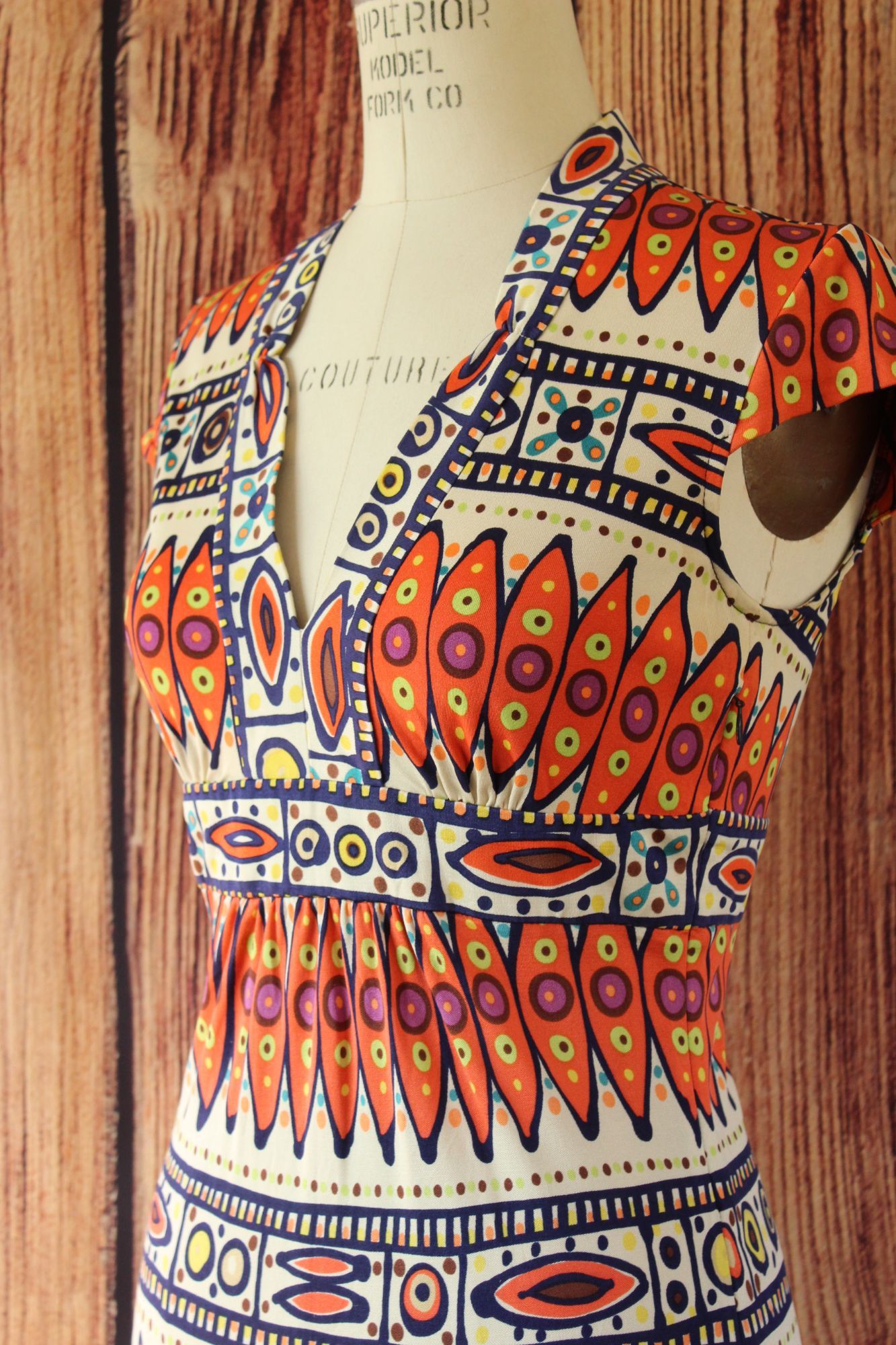 Trina Turk Trina Turk Womens Blouse, Silk, Size 0, Tribal Pattern in O Size XS / US 0-2 / IT 36-38 - 10 Thumbnail