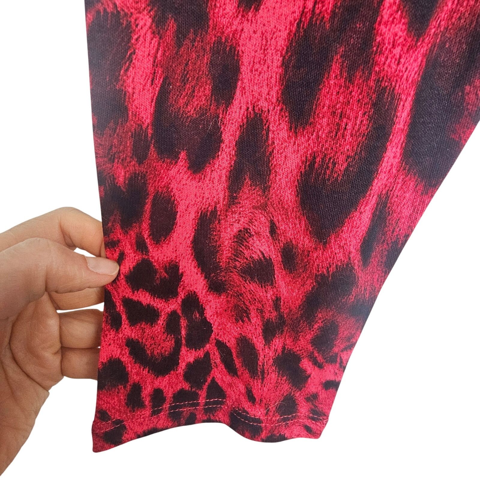 Chicos Chicos Blouse 2 (US L) Leopard Mock LS Artsy Art To Wear Size L / US 10 / IT 46 - 4 Thumbnail