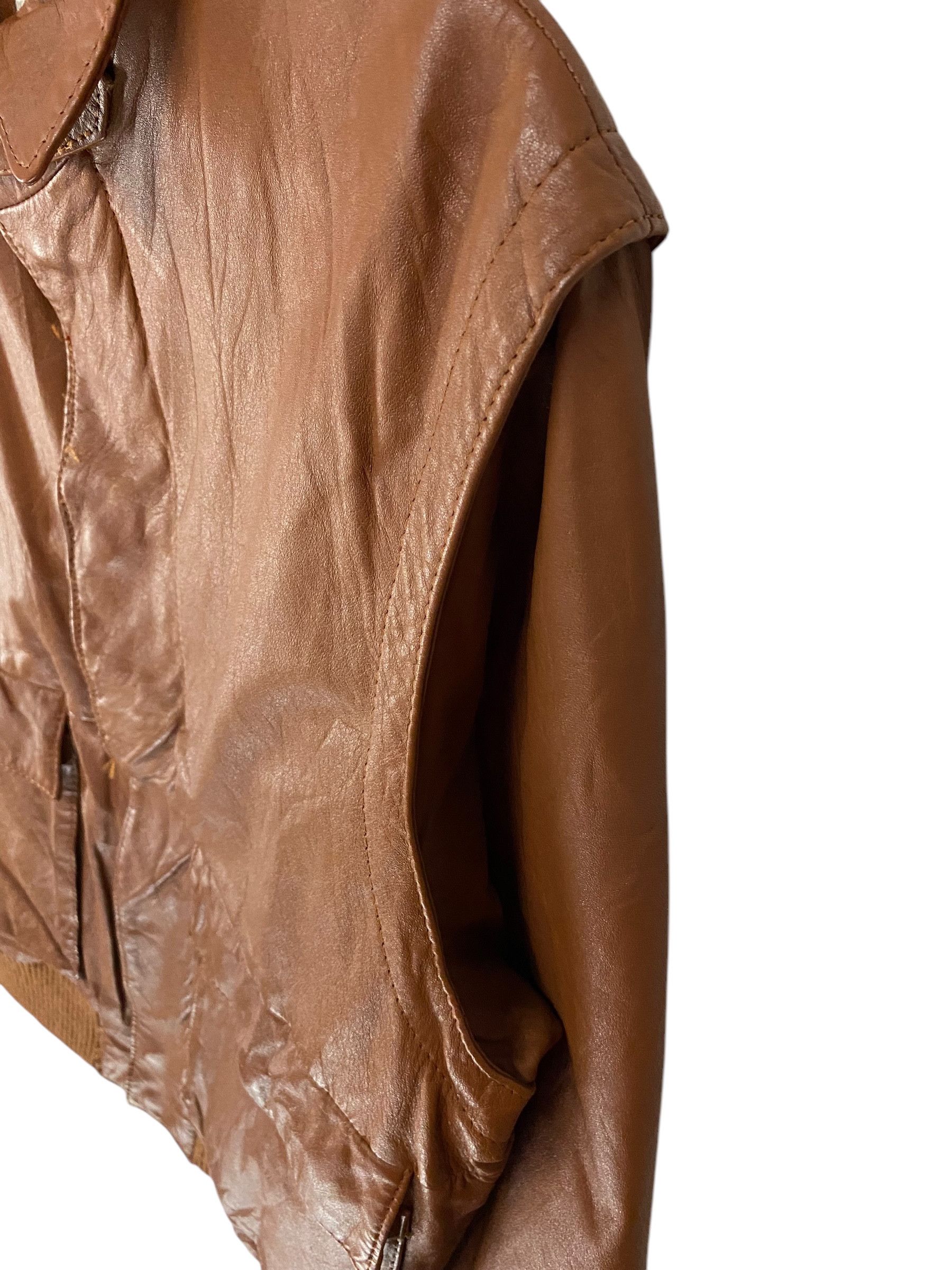Leather 90s J&C Haward inc type A-2 style cowhide leather jacket Size US M / EU 48-50 / 2 - 7 Thumbnail