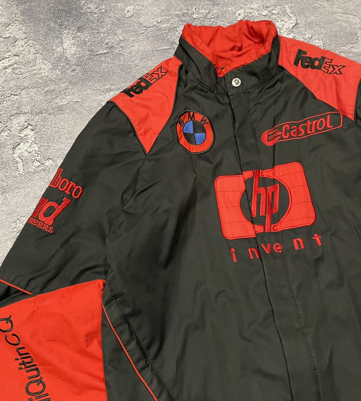 BMW × Vintage Vintage 90s BMW F1 Michelin Logo Racing Jacket Y2K Rare Size US L / EU 52-54 / 3 - 4 Thumbnail