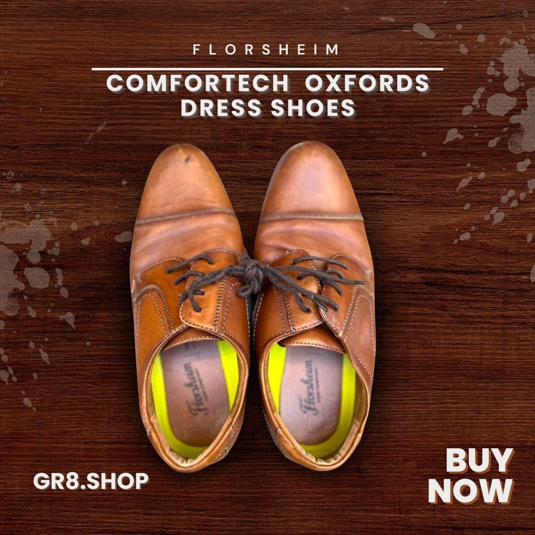 Florsheim Florsheim Comfortech Mens Oxfords Dress Shoes Brown Leather Size US 8.5 / EU 41-42 - 1 Thumbnail