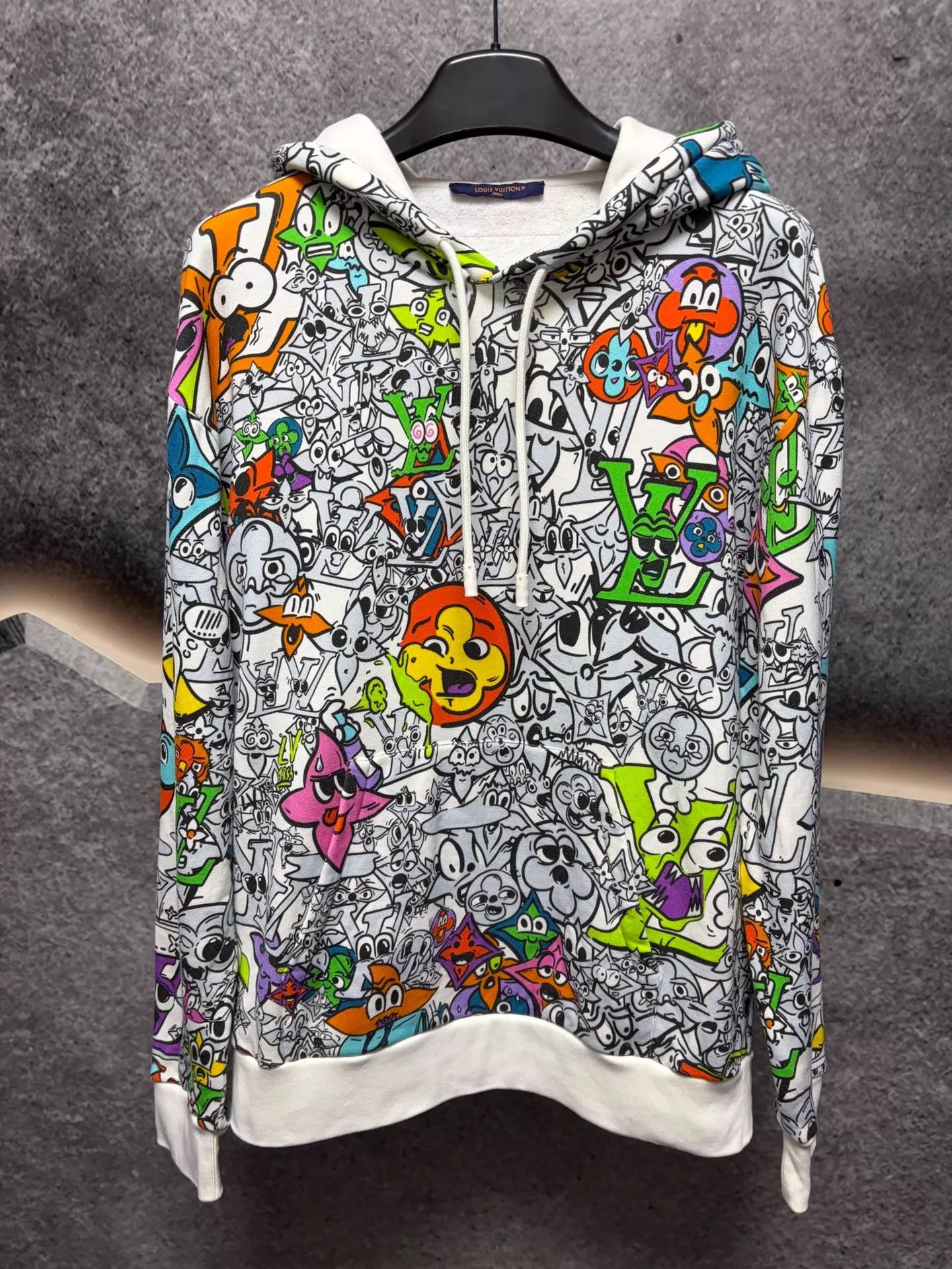 Louis Vuitton Multi Colored Cartoon Print Hoodie Size US L / EU 52-54 / 3 - 1 Thumbnail