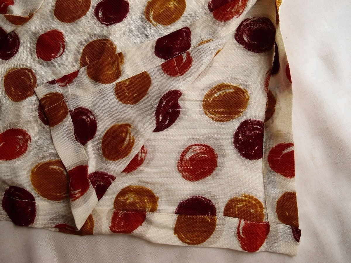 Bally BALLY Silk Rayon Dot Open Collar Shirt Size 42 Size M / US 6-8 / IT 42-44 - 5 Thumbnail