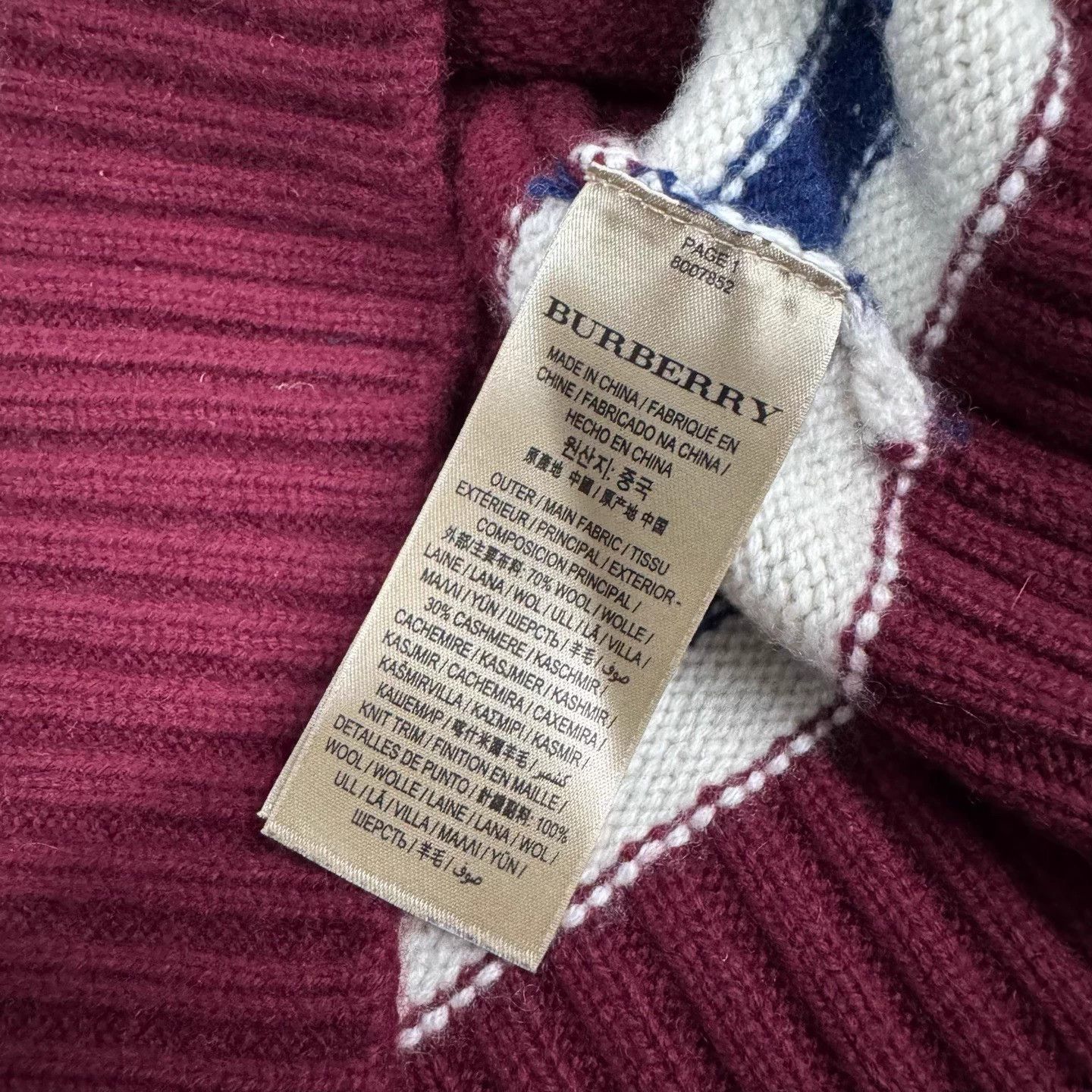 Burberry Burberry Horseferry Logo Wool Knit Sweater S 99 New Size US S / EU 44-46 / 1 - 7 Thumbnail