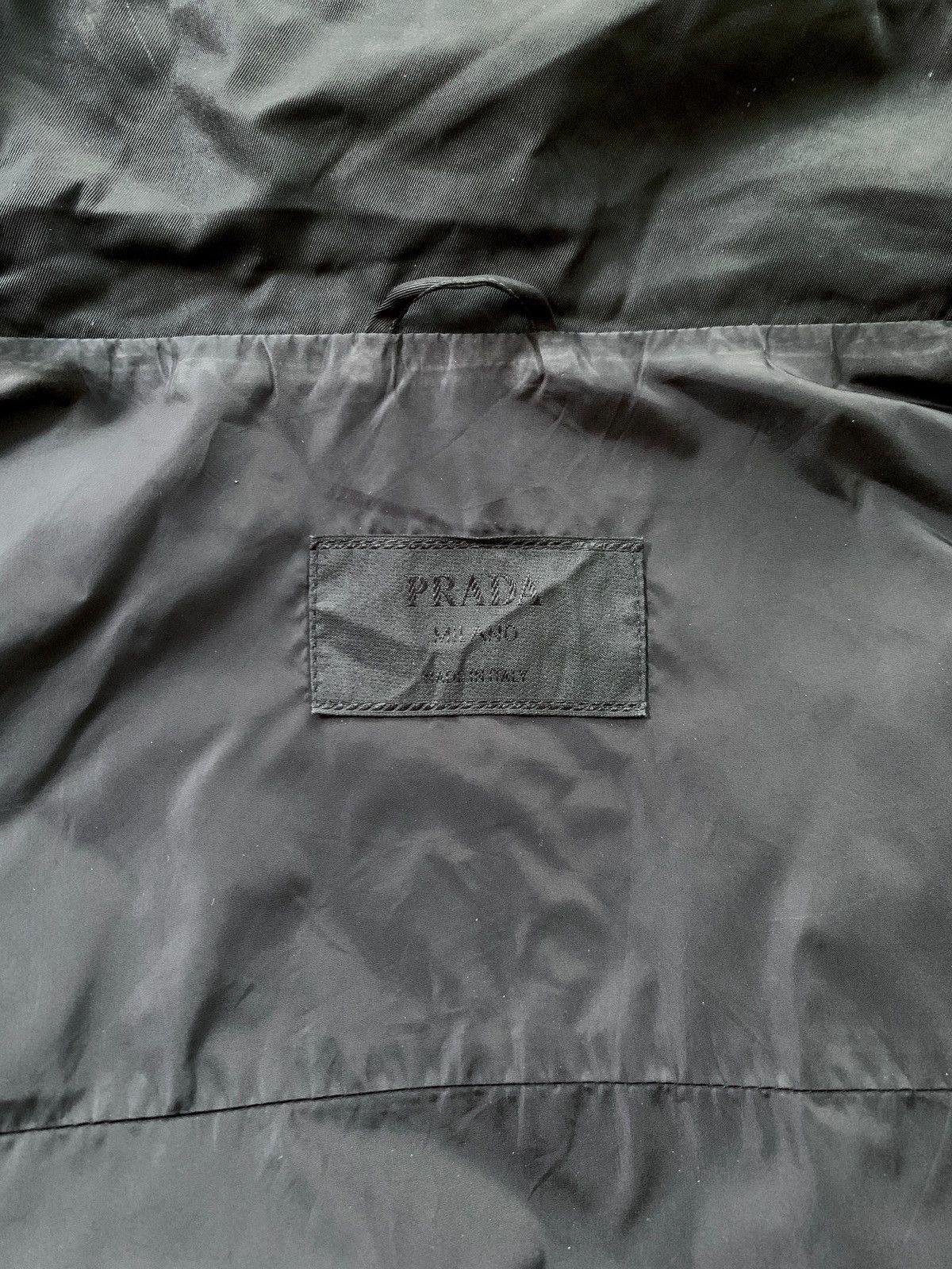 Prada FREE TAX! 2000s Convertible Nylon Long Coat Jacket Size US L / EU 52-54 / 3 - 14 Thumbnail