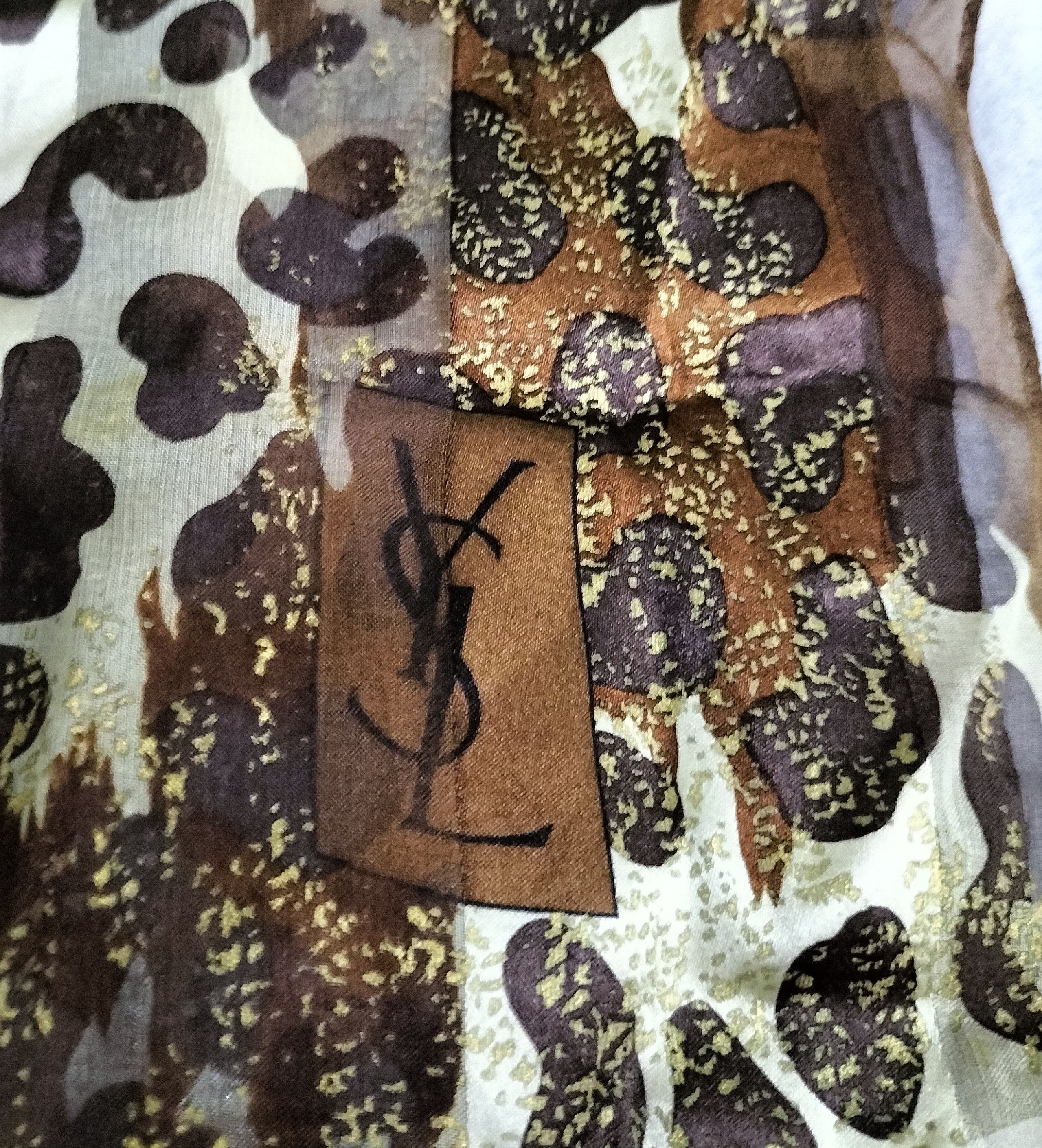 Yves Saint Laurent Yves saint Laurent leopard print silk scarf Size ONE SIZE - 5 Thumbnail
