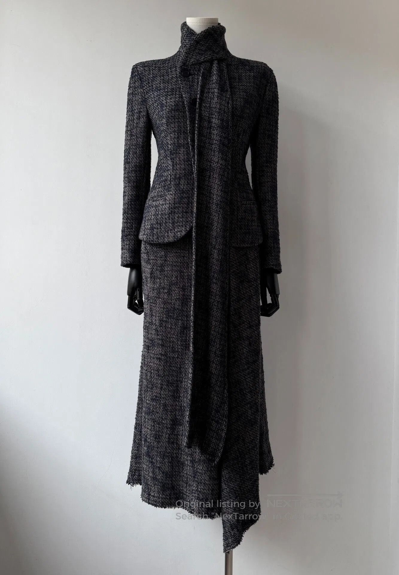 Yohji Yamamoto Yohji Yamamoto Noir 17AW Tweed Suit Dress Set. Size M / US 6-8 / IT 42-44 - 1 Thumbnail