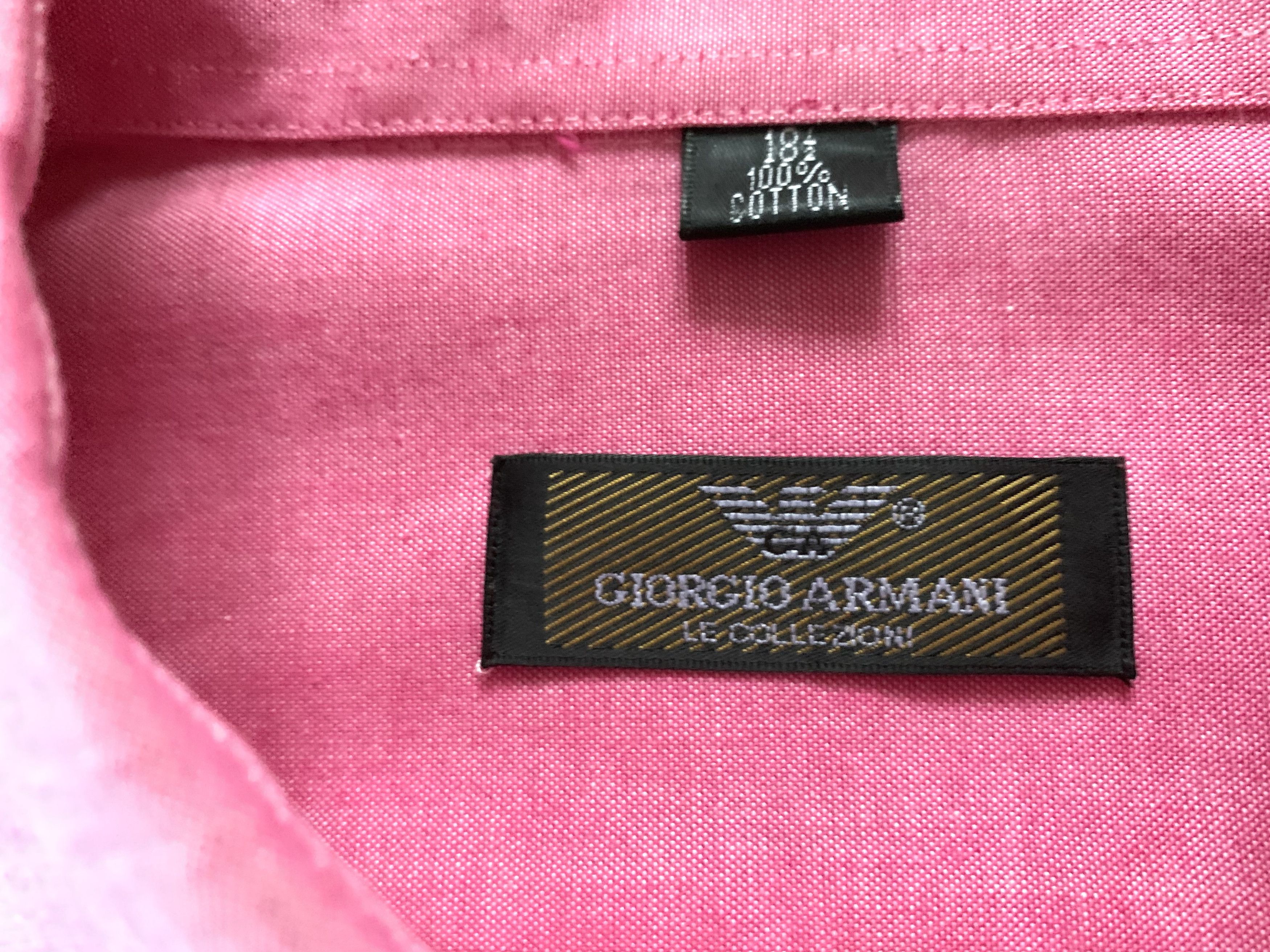 Armani Exchange × Vintage Vintage Giorgio Armani Le Collezioni Long Sleeve Shirt Size US XL / EU 56 / 4 - 6 Thumbnail
