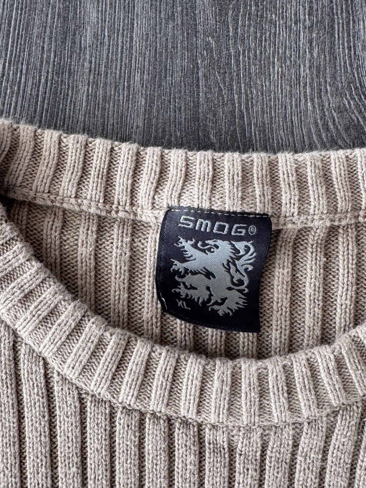 Japanese Brand Y2K Vintage Smog Cable Diesel/Dolce Gabbana Style Sweater Size US XL / EU 56 / 4 - 3 Thumbnail