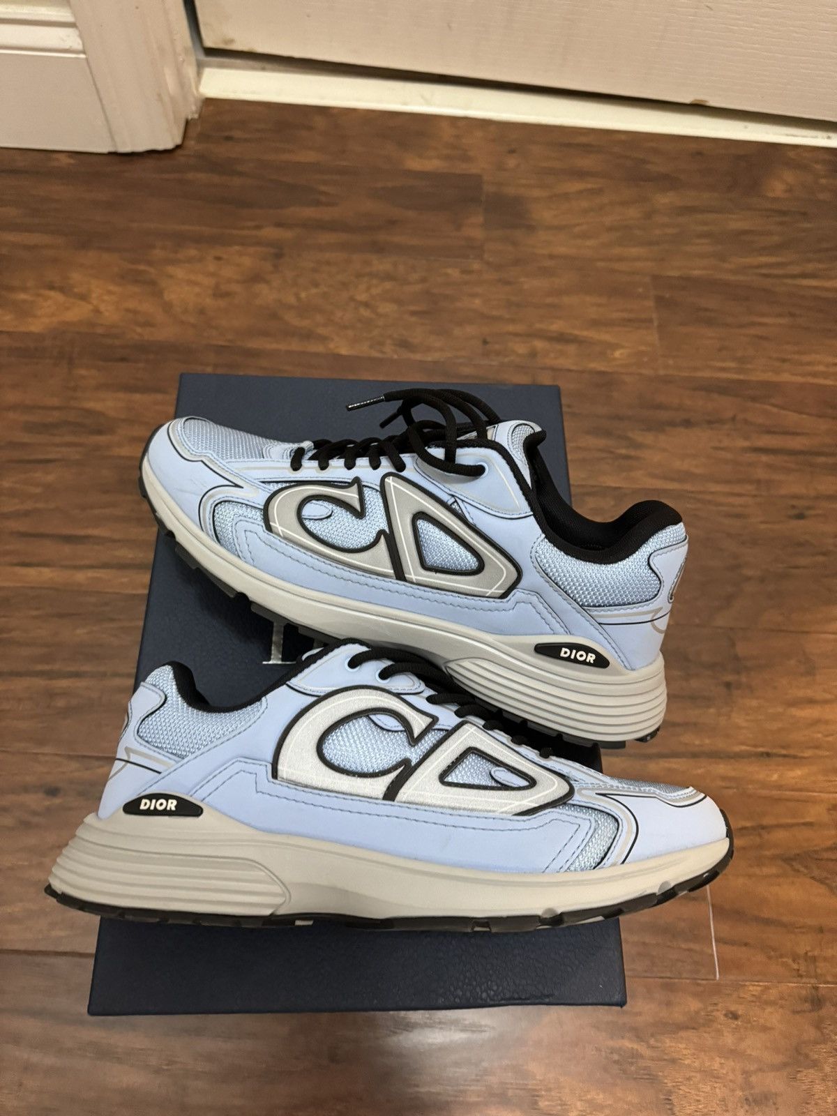 Pre-owned Dior Blue B30 Runners Shoes