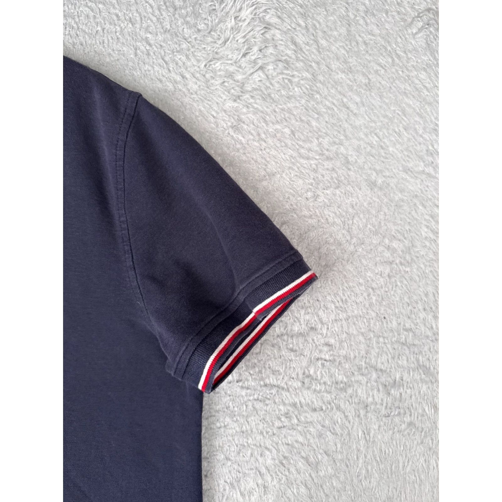 Tommy Hilfiger VINTAGE Tommy Hilfiger Polo Shirt Men Large Blue 100% Cotton Performance Pique READ Size US L / EU 52-54 / 3 - 2 Thumbnail