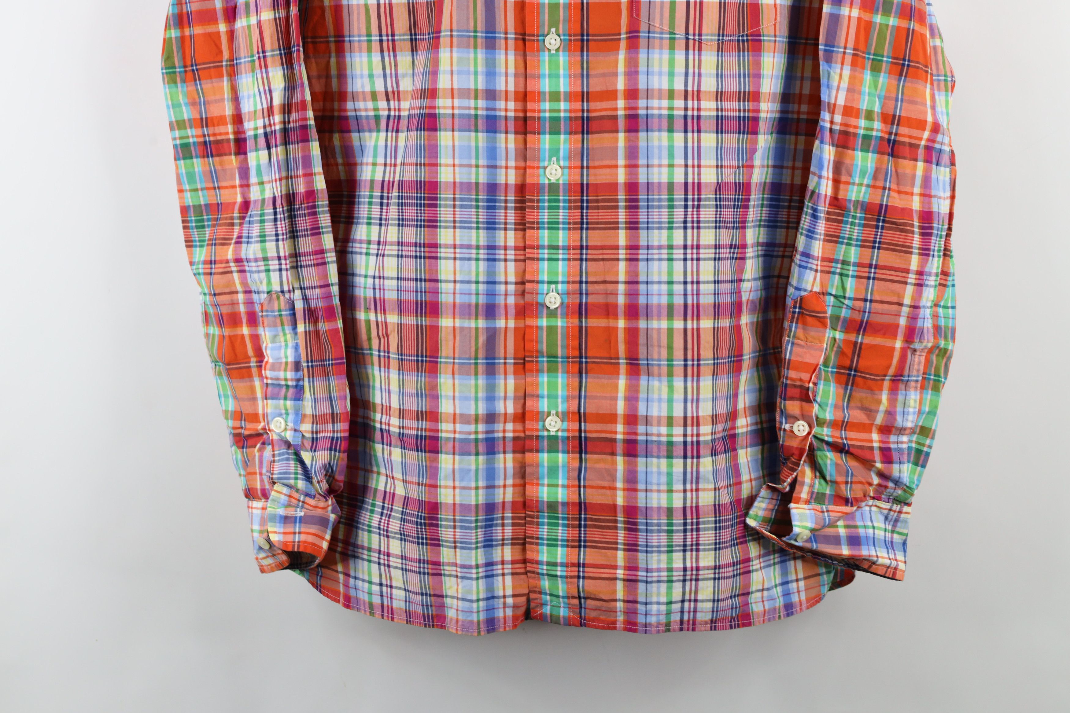 Ralph Lauren × Vintage Vintage 90s Ralph Lauren Madras Rainbow Button Down Shirt Size US M / EU 48-50 / 2 - 3 Thumbnail
