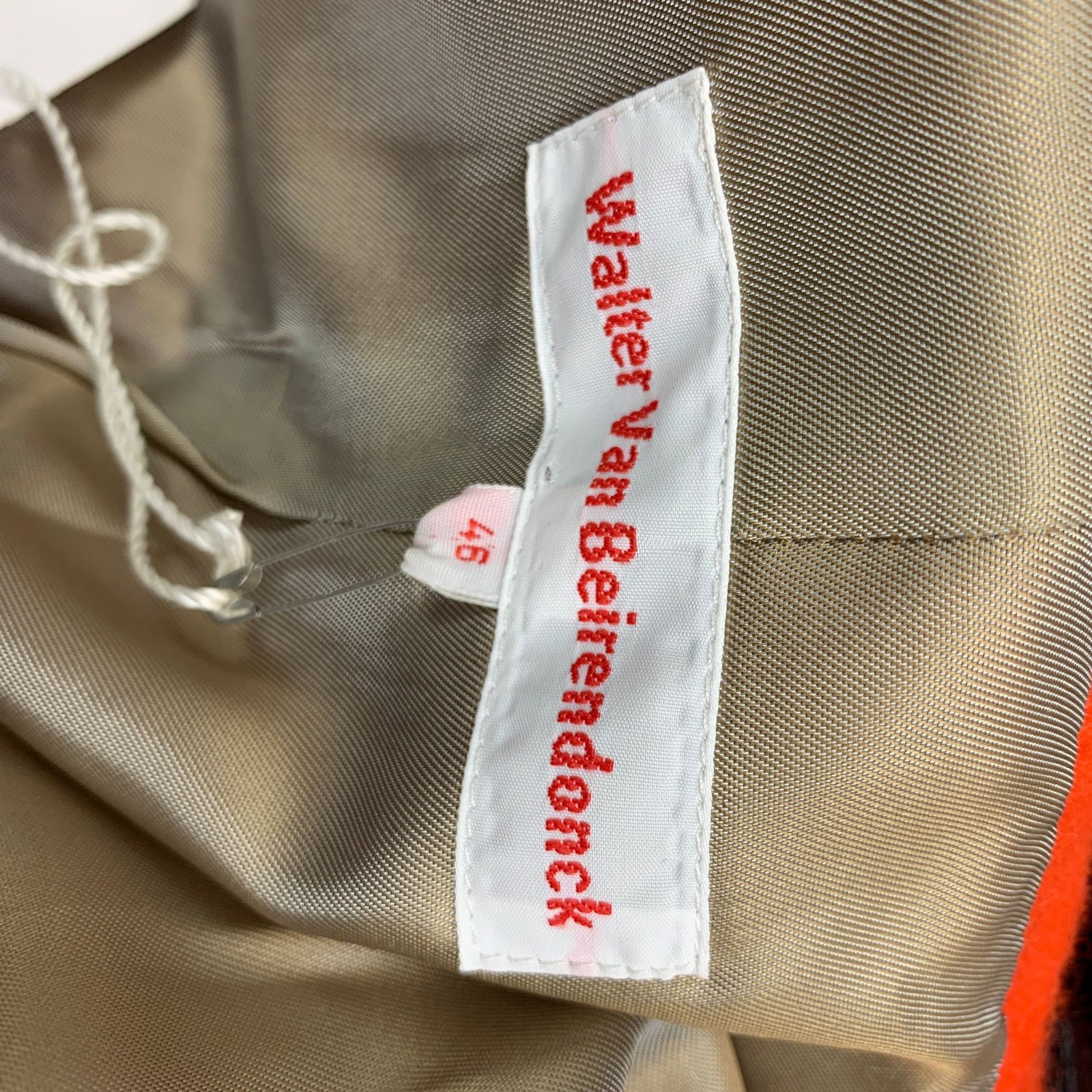 Walter Van Beirendonck FW 19 Size 36 Orange Wool Double Breasted Jacket Size US S / EU 44-46 / 1 - 7 Thumbnail