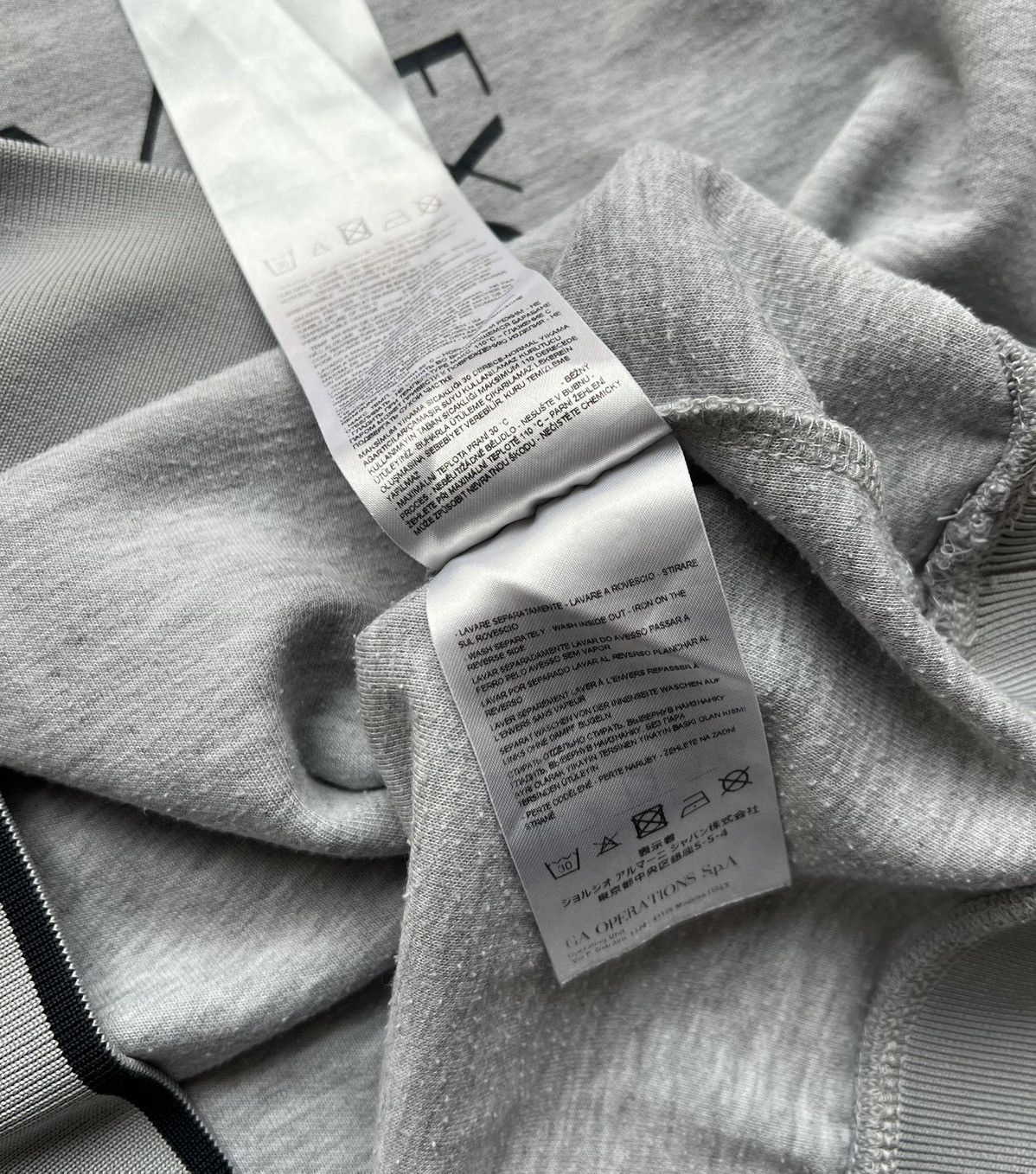 Armani × Armani Exchange Armani Exchange Big Logo Gray Sweatshirt Size US M / EU 48-50 / 2 - 7 Thumbnail