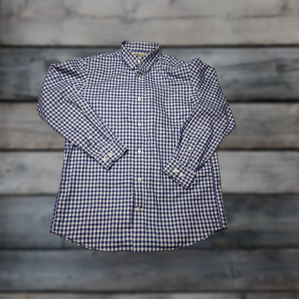 CO Duluth Trading Co Blue Plaid Flannel Shirt Men's M Button-Up Long Sleeve Outdoor Classic Size US M / EU 48-50 / 2 - 1 Thumbnail