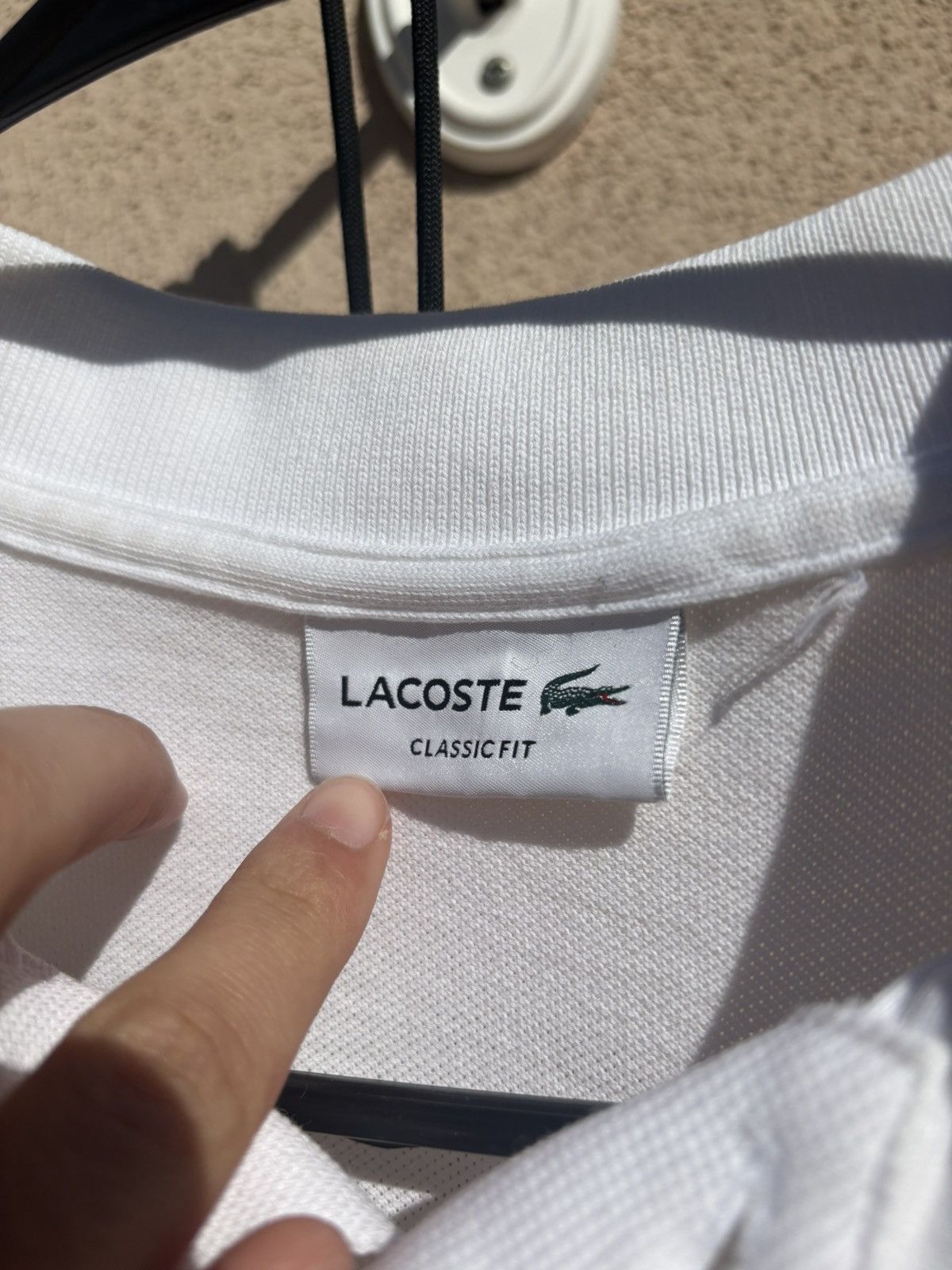 Lacoste Lacoste Polo White Classic Fit Size US S / EU 44-46 / 1 - 2 Thumbnail