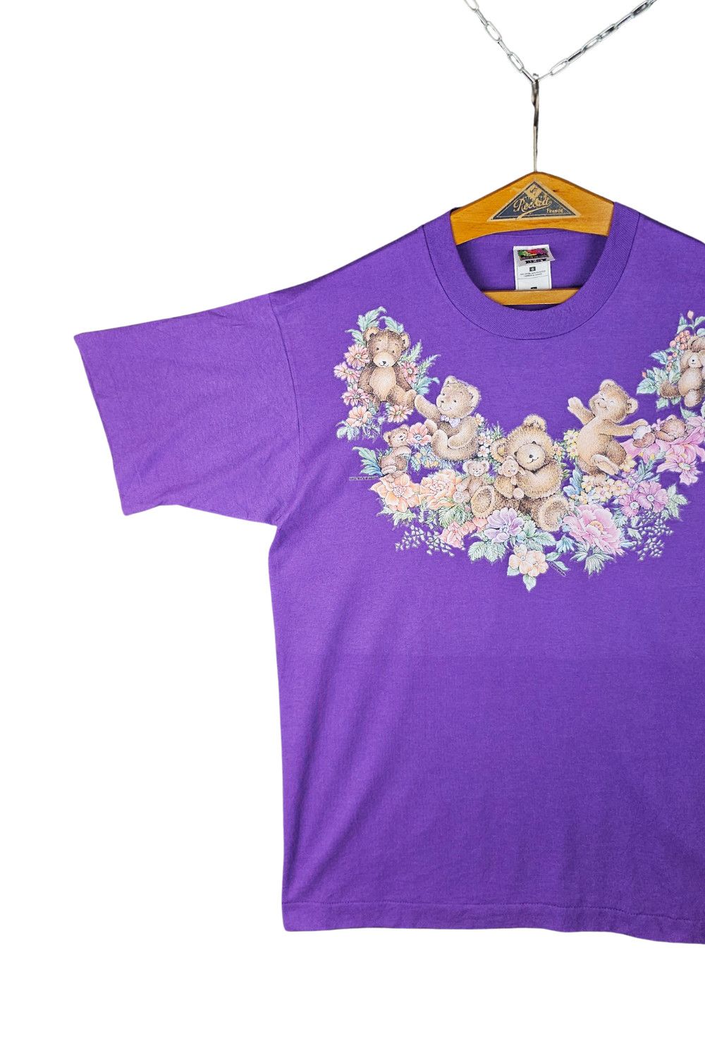 Fruit Of The Loom 1990s Air Waves x Joan Marie “Teddy Wreath” Tee - FOTL Best Size US L / EU 52-54 / 3 - 4 Thumbnail