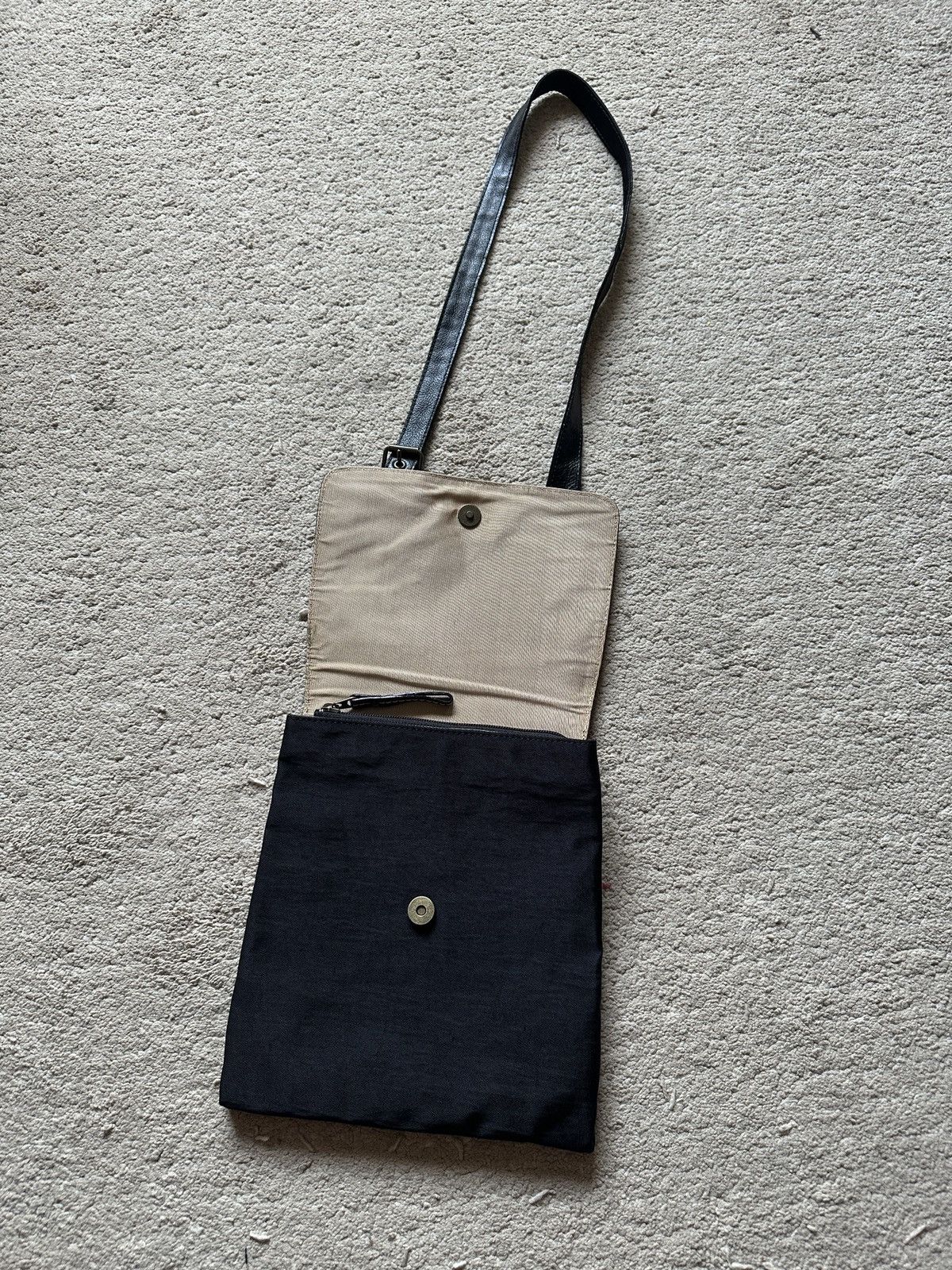 Comme des Garcons Homme Plus 1990s L’ALTOPIANO Nylon mix Leather Sling Bag/Crossbody Bag Size ONE SIZE - 6 Thumbnail