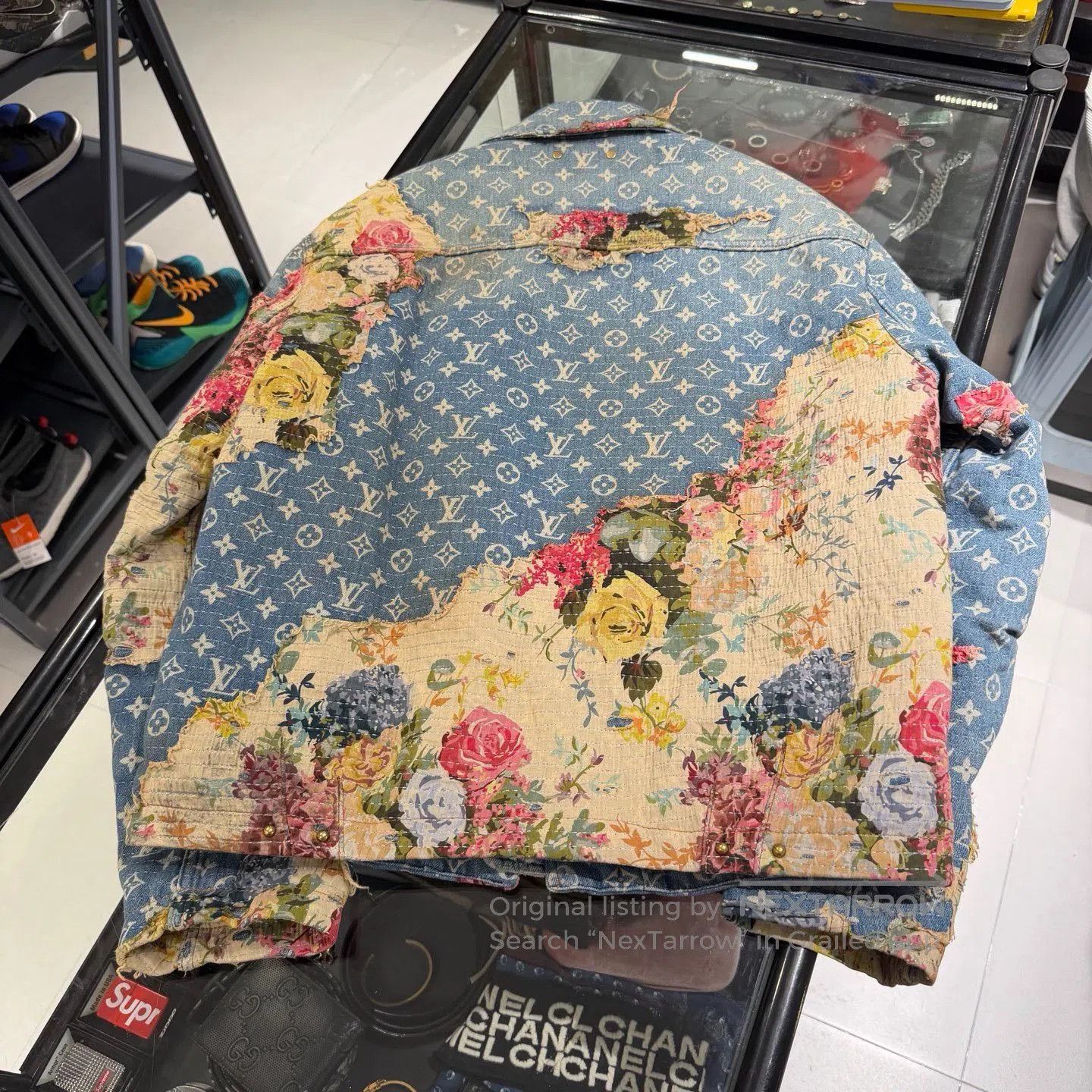 Louis Vuitton Louis Vuitton Distressed Floral Denim Jacket. Size US S / EU 44-46 / 1 - 6 Thumbnail
