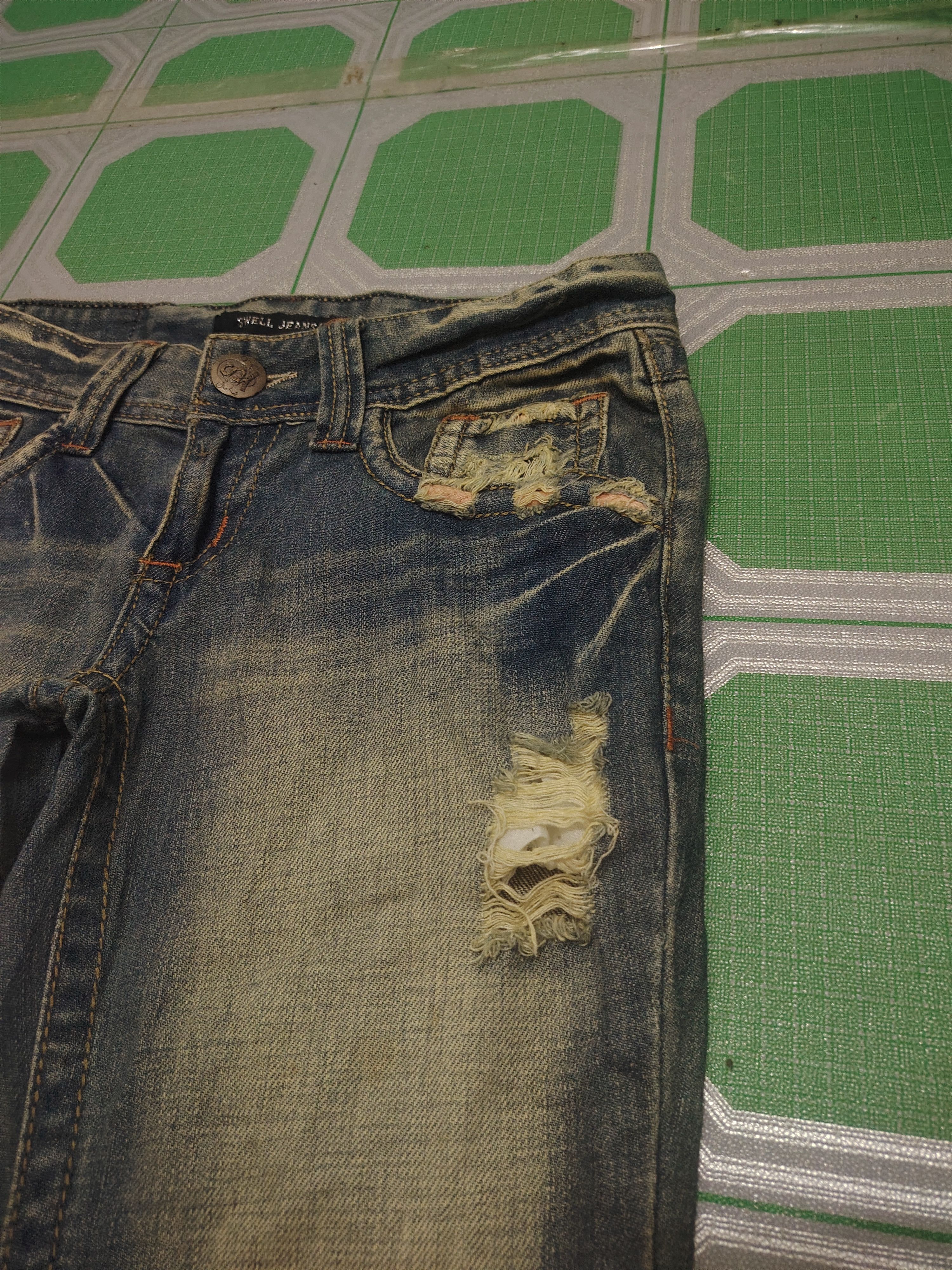 Hysteric Glamour Japanese Swell Jeans Flared Distressed Jeans Bootcut Size US 30 / EU 46 - 4 Thumbnail