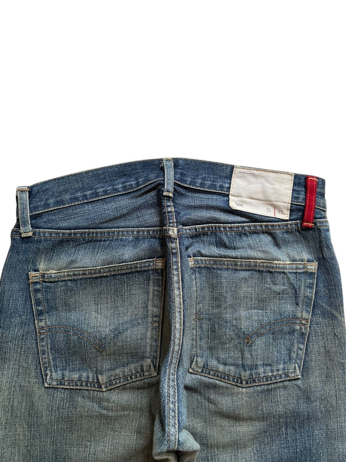 Levi's Vintage 90s Levis 505 Mud Wash Distressed Jeans Size US 31 - 8 Thumbnail