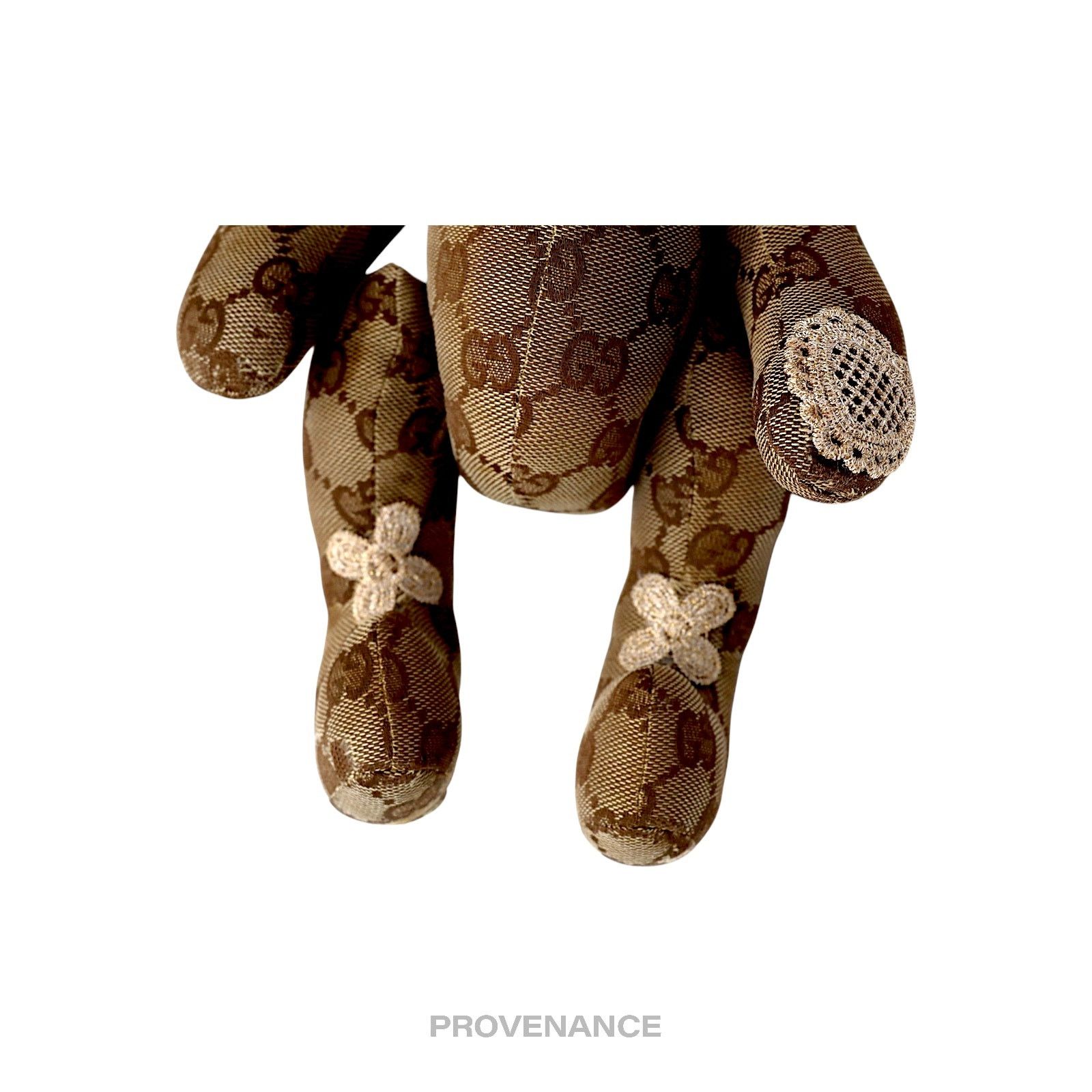 Gucci 🔴 Gucci Teddy Bear - GG Canvas Tan Patchwork Size ONE SIZE - 11 Thumbnail