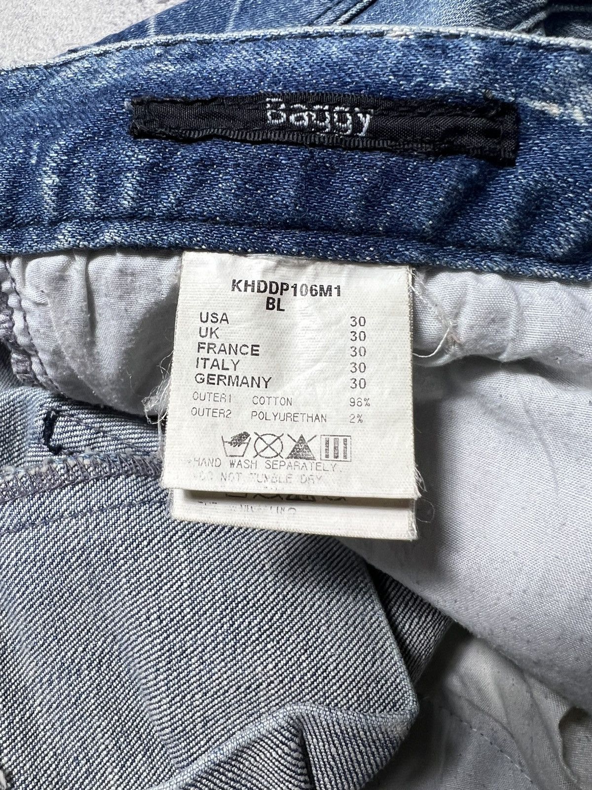 Japanese Brand Vintage Kai Aakmann Baggy Distressed Acid Washed Pants Size US 30 / EU 46 - 6 Thumbnail