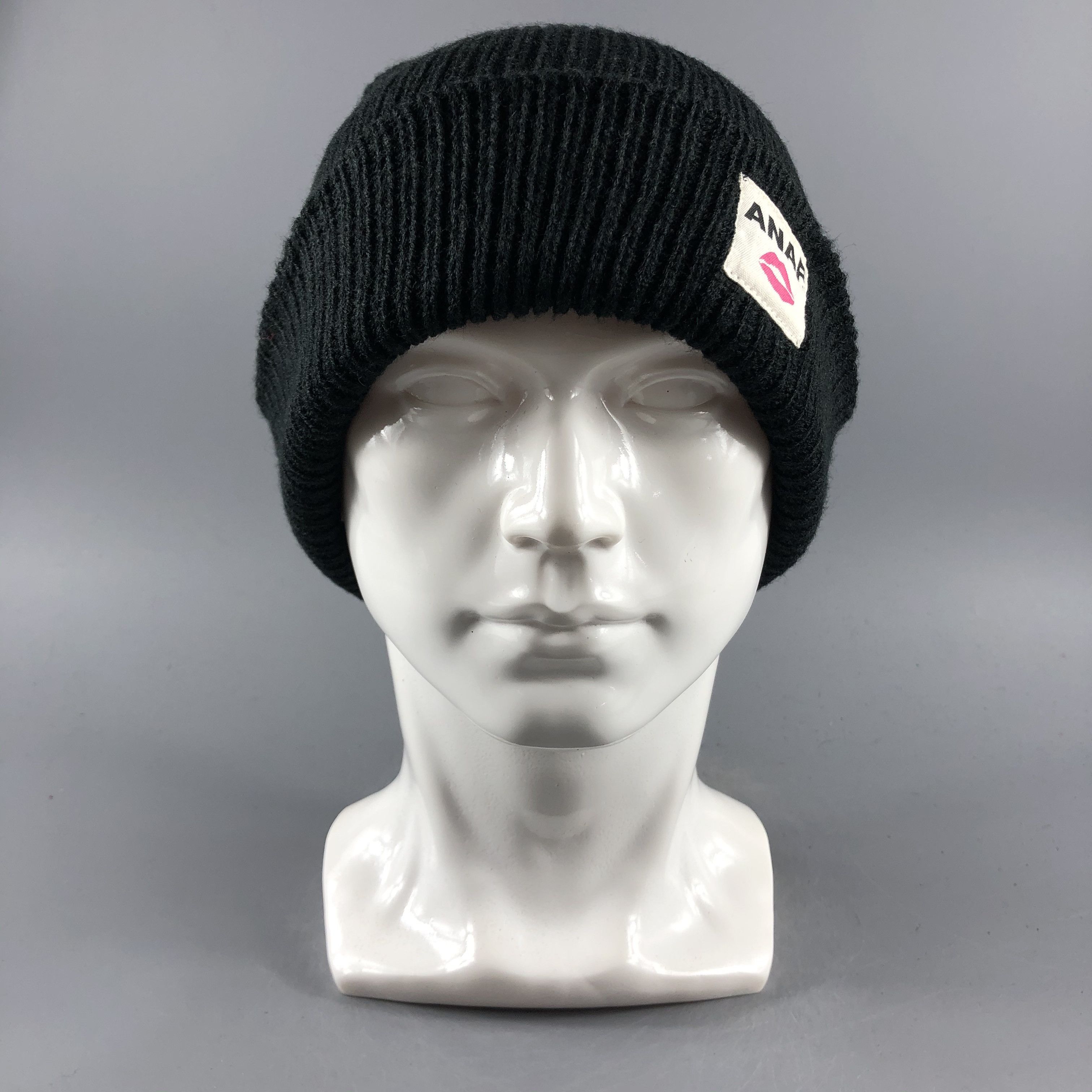 image of Vintage Womens Anap Beanie Snow Hat Snow Cap -D560 in Black