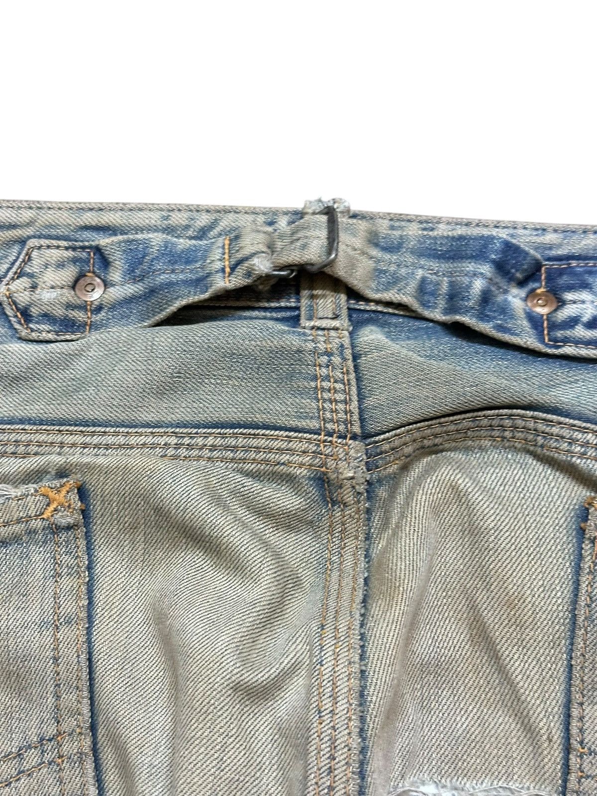 Lee Vintage Lee Union Made Selvedge Mudwash Distressd Denim Size US 32 / EU 48 - 9 Thumbnail