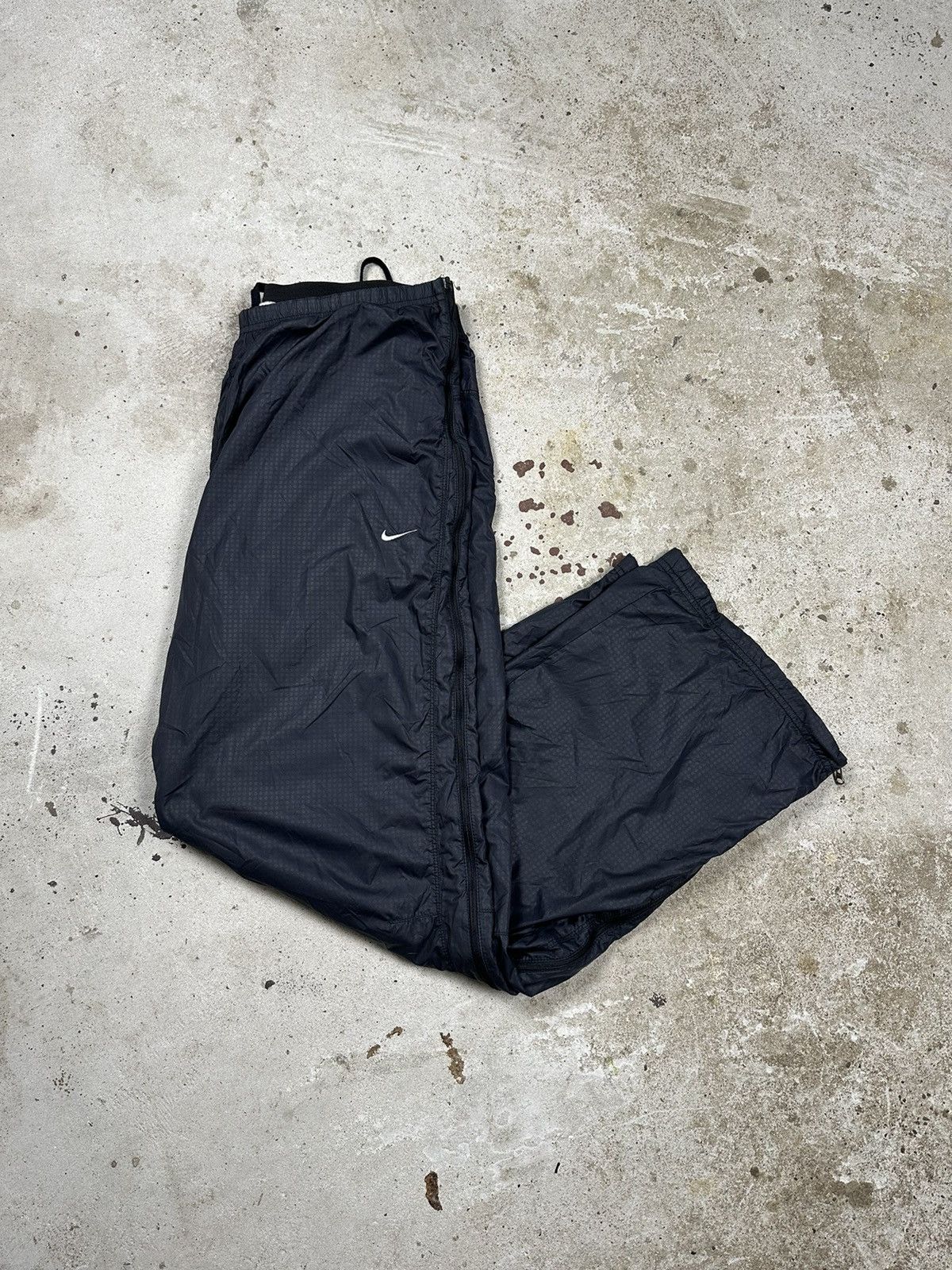 Nike ‼️ Vintage y2k Nike Carbon Track Pants Swoosh Full Zip Baggy Size US 32 / EU 48 - 3 Thumbnail