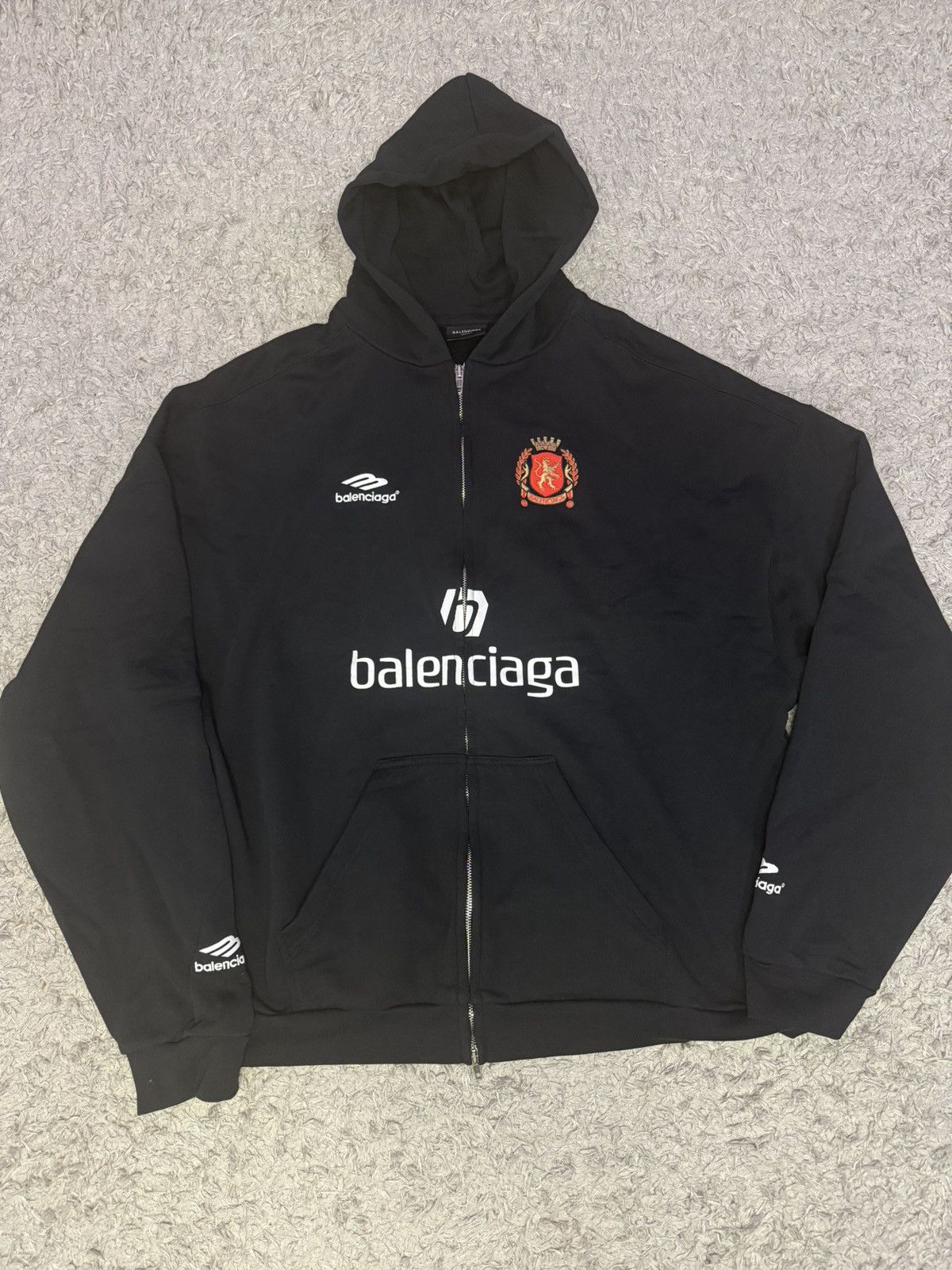 トップス BALENCIAGA 24SS Soccer Paris Zip-Hoodie Balenciaga Soccer hoodie paris zip up | eBay