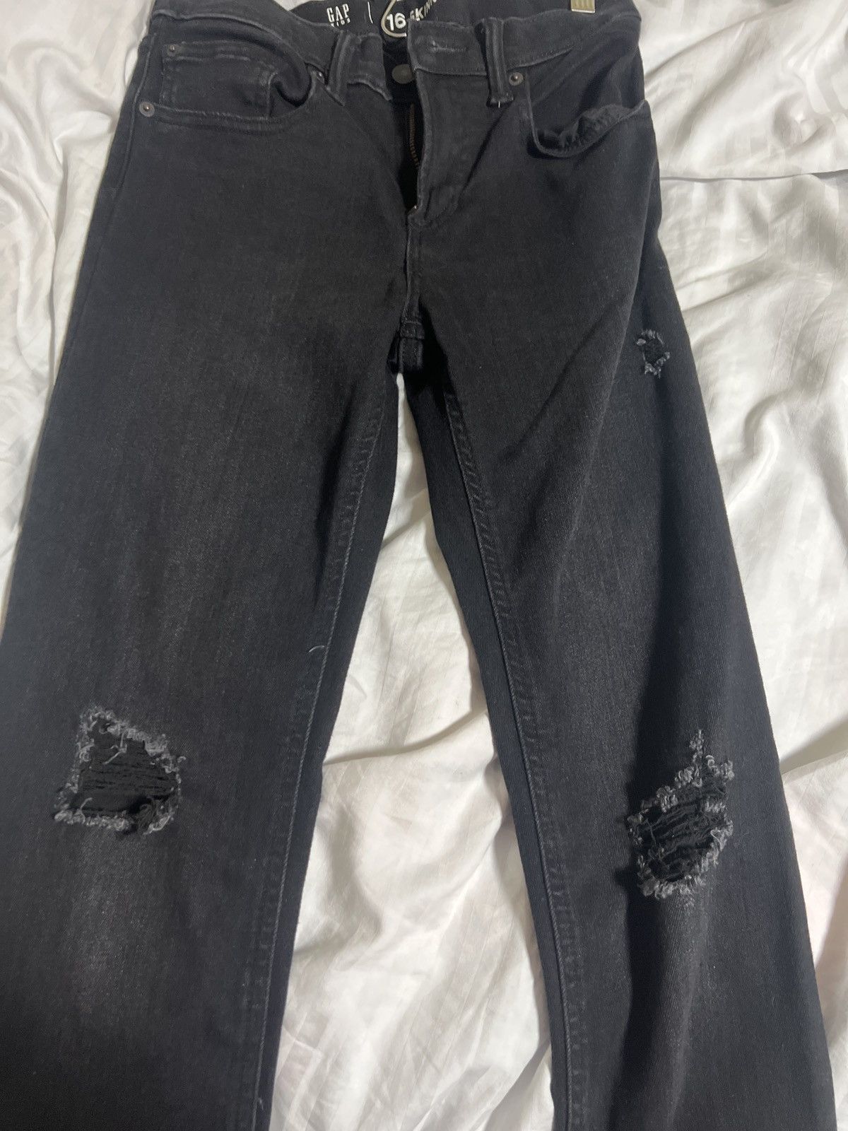 Other Skinny Black Jeans W/ Rips Size US 29 - 4 Thumbnail