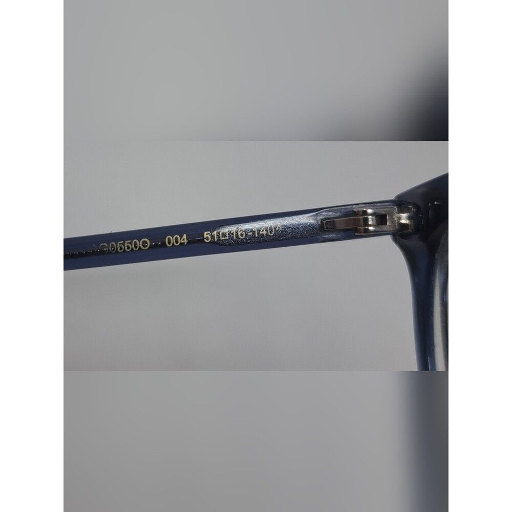 Gucci Gucci Women's Glasses Frames Blue Transparent Oval GG0550O Size ONE SIZE - 4 Thumbnail