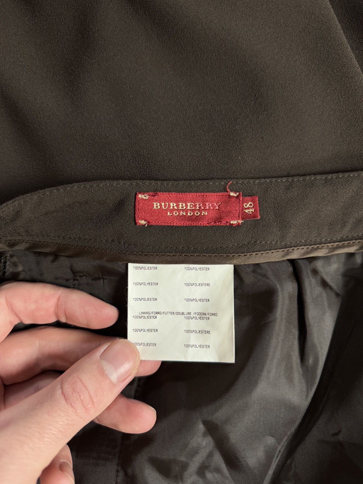 Burberry Women’s Burberry London Classic Pants Luxury Trousers Sz 48 Size 34" / US 12 / IT 48 - 8 Thumbnail