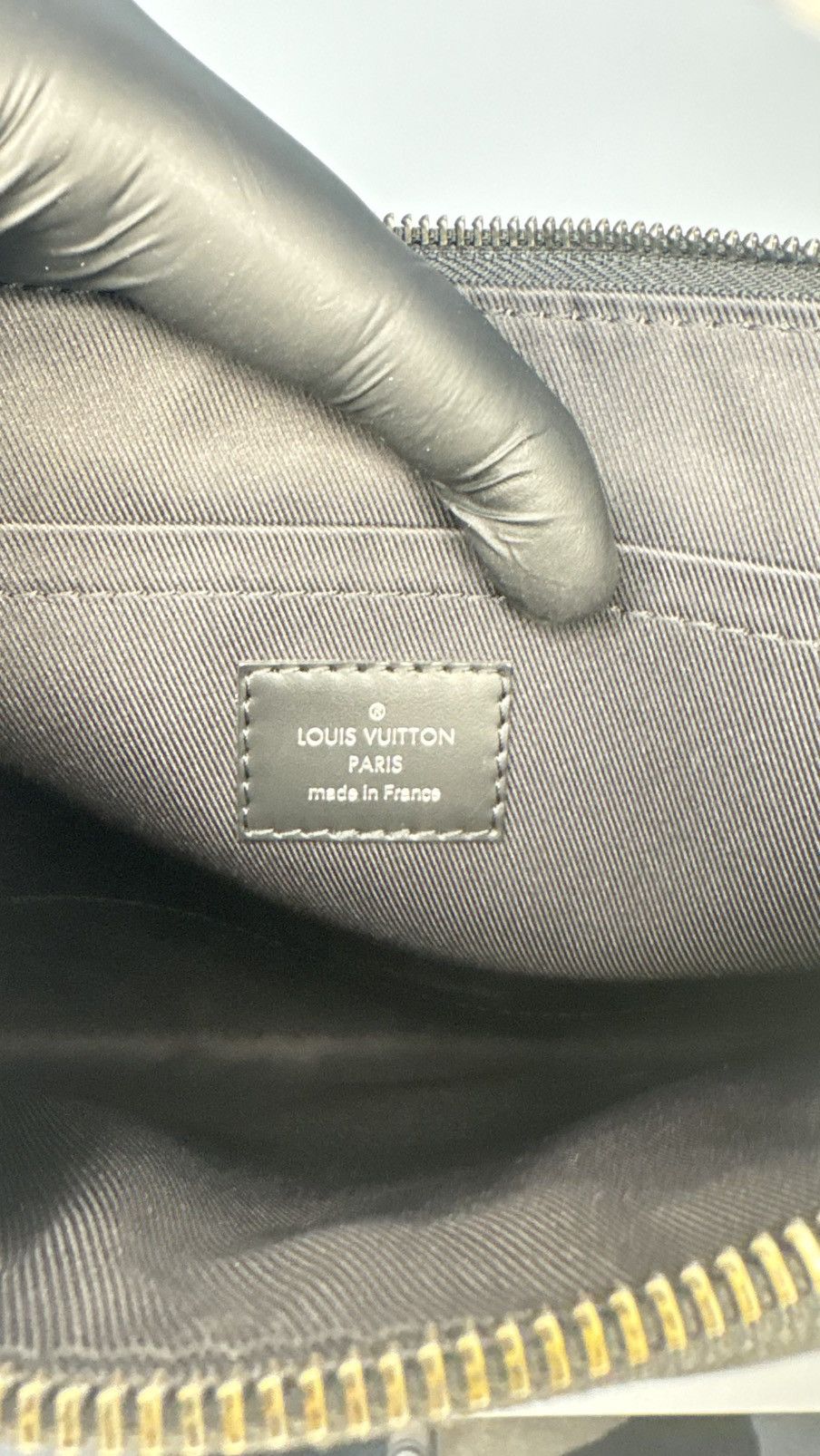 Louis Vuitton Louis Vuitton Pochette Voyage Eclipse Monogram Black Size ONE SIZE - 7 Thumbnail
