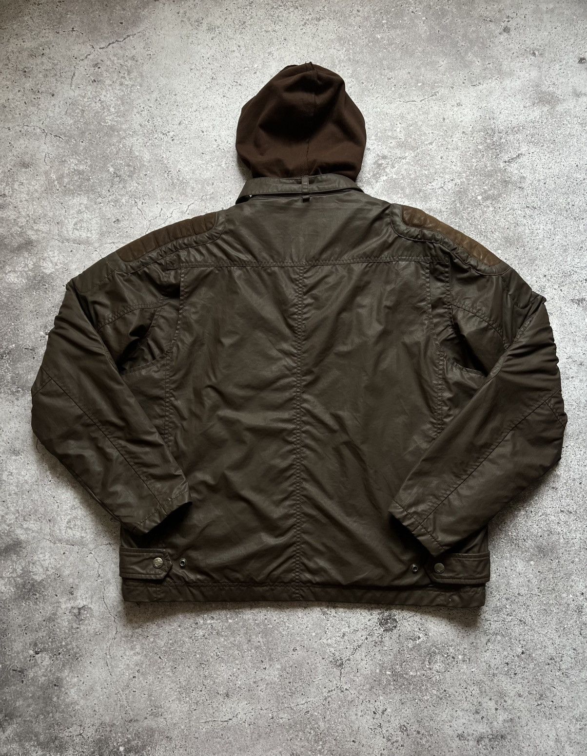 Harley Davidson × Vintage Harley Davidson Hooded Jacket Brown Size US XL / EU 56 / 4 - 8 Thumbnail