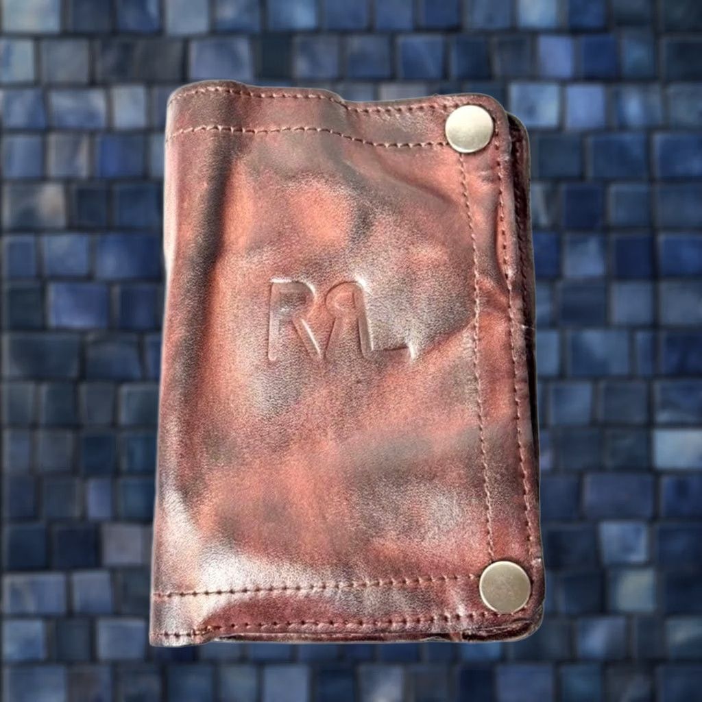 Ralph Lauren RRL RALPH LAUREN Brown leather bifold wallet NEW SIZE 9.5 x 13.5 cm UNISEX Size ONE SIZE - 1 Thumbnail
