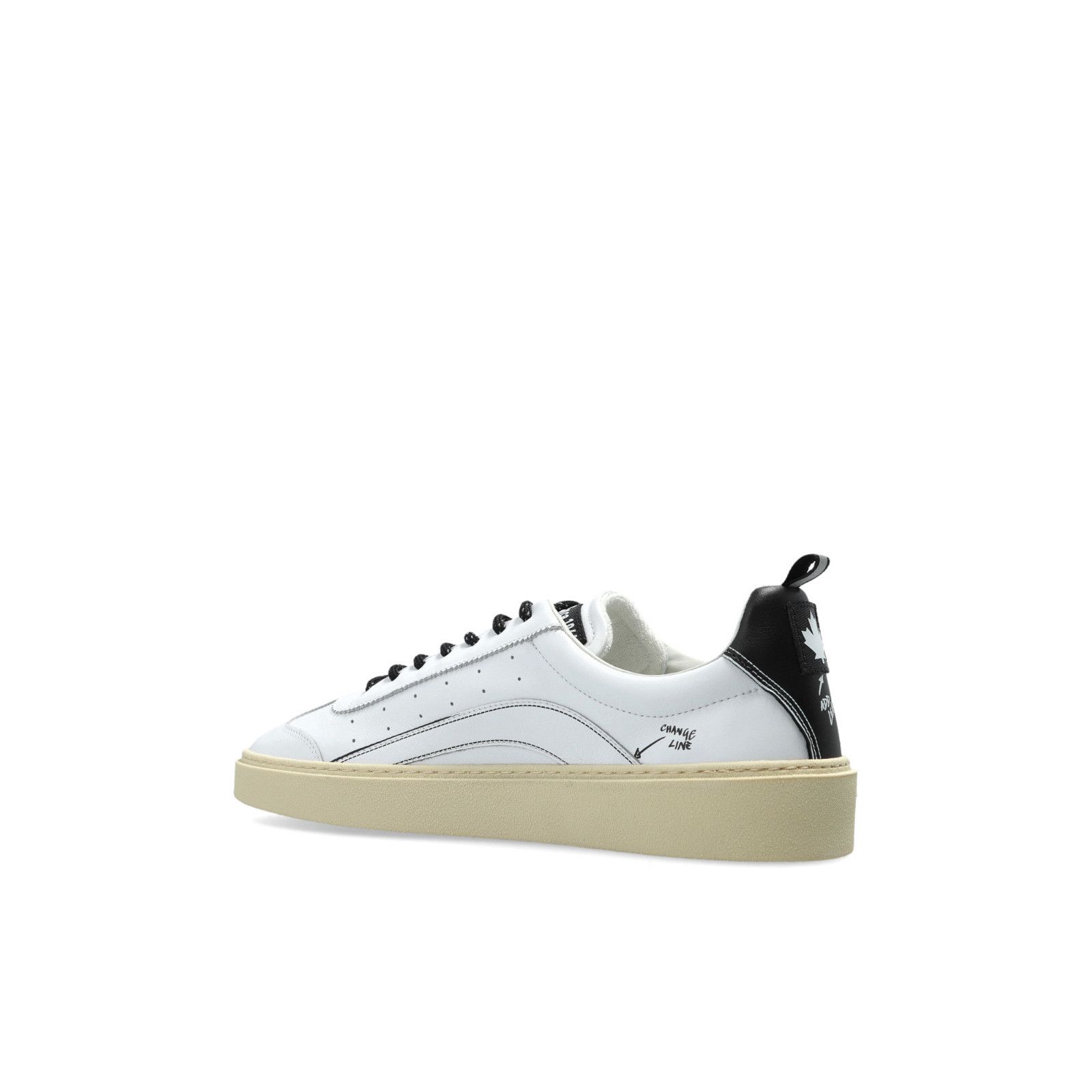 Dsquared2 DSQUARED2 Sprinter White Leather Sneakers New And Authentic Size US 10 / EU 43 - 3 Thumbnail