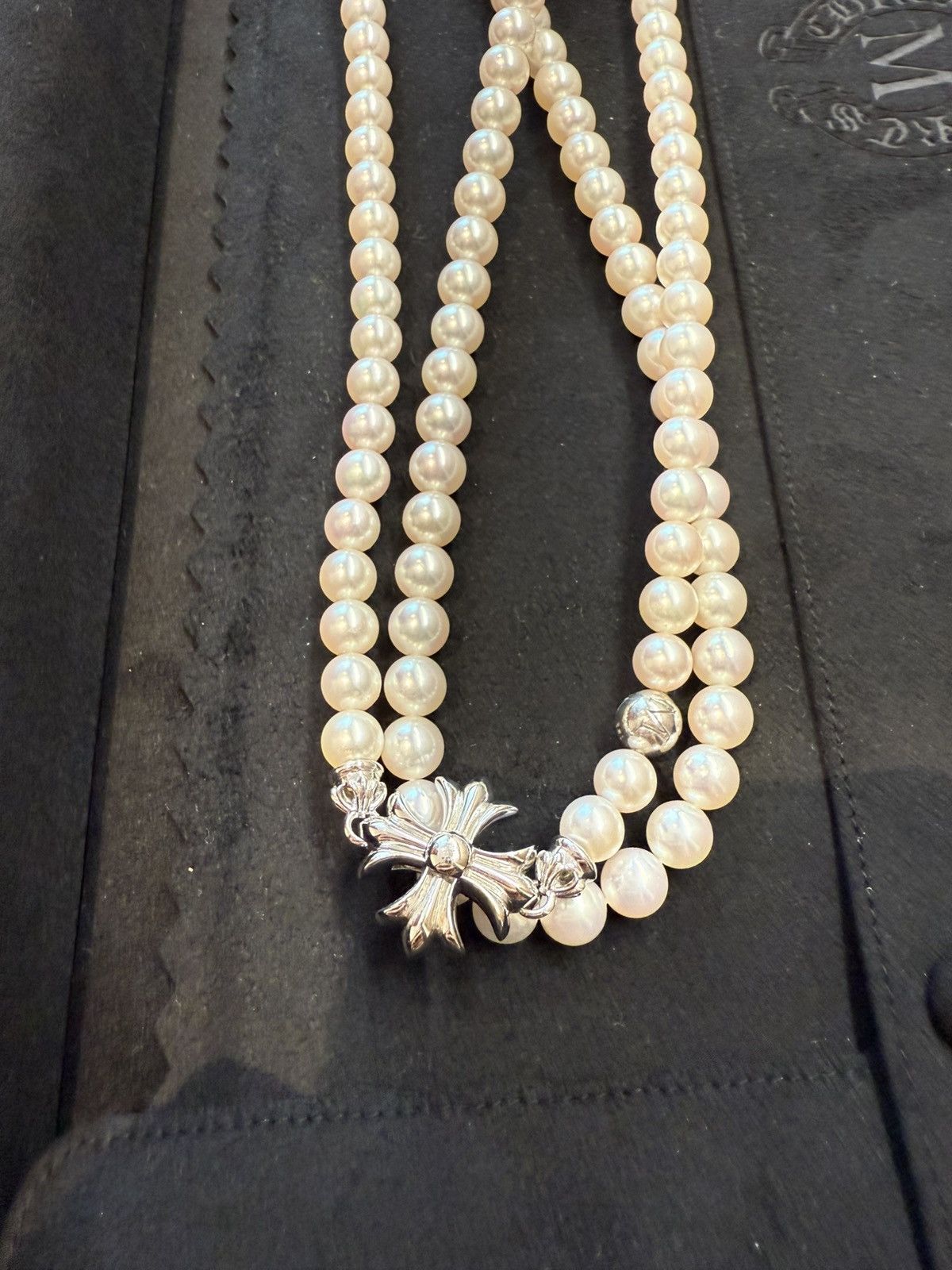 Chrome Hearts Chrome Hearts Mikimoto Pearl Necklace Size ONE SIZE - 2 Thumbnail