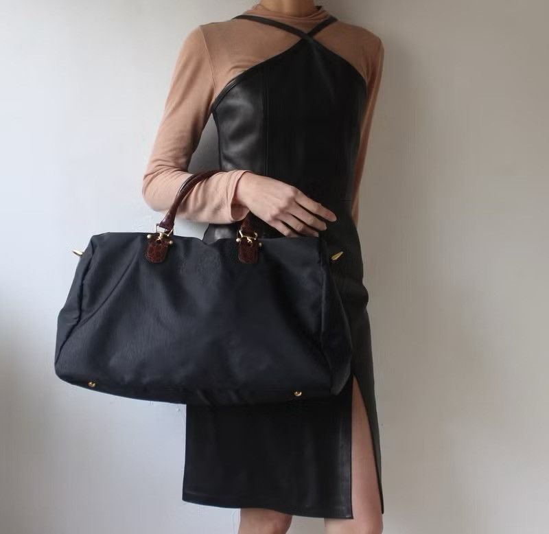 Balenciaga Balenciaga Black Nylon Two Way Bag Size ONE SIZE - 1 Thumbnail