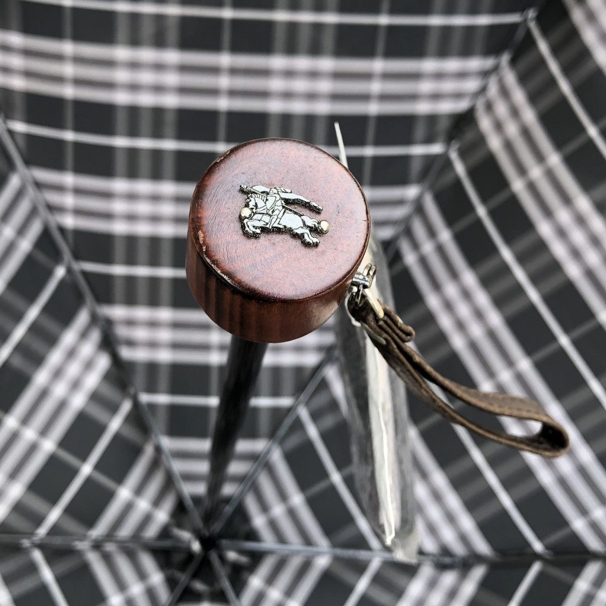 Burberry Burberry Checked Novacheck Waterproof Folding Umbrella Size ONE SIZE - 14 Thumbnail