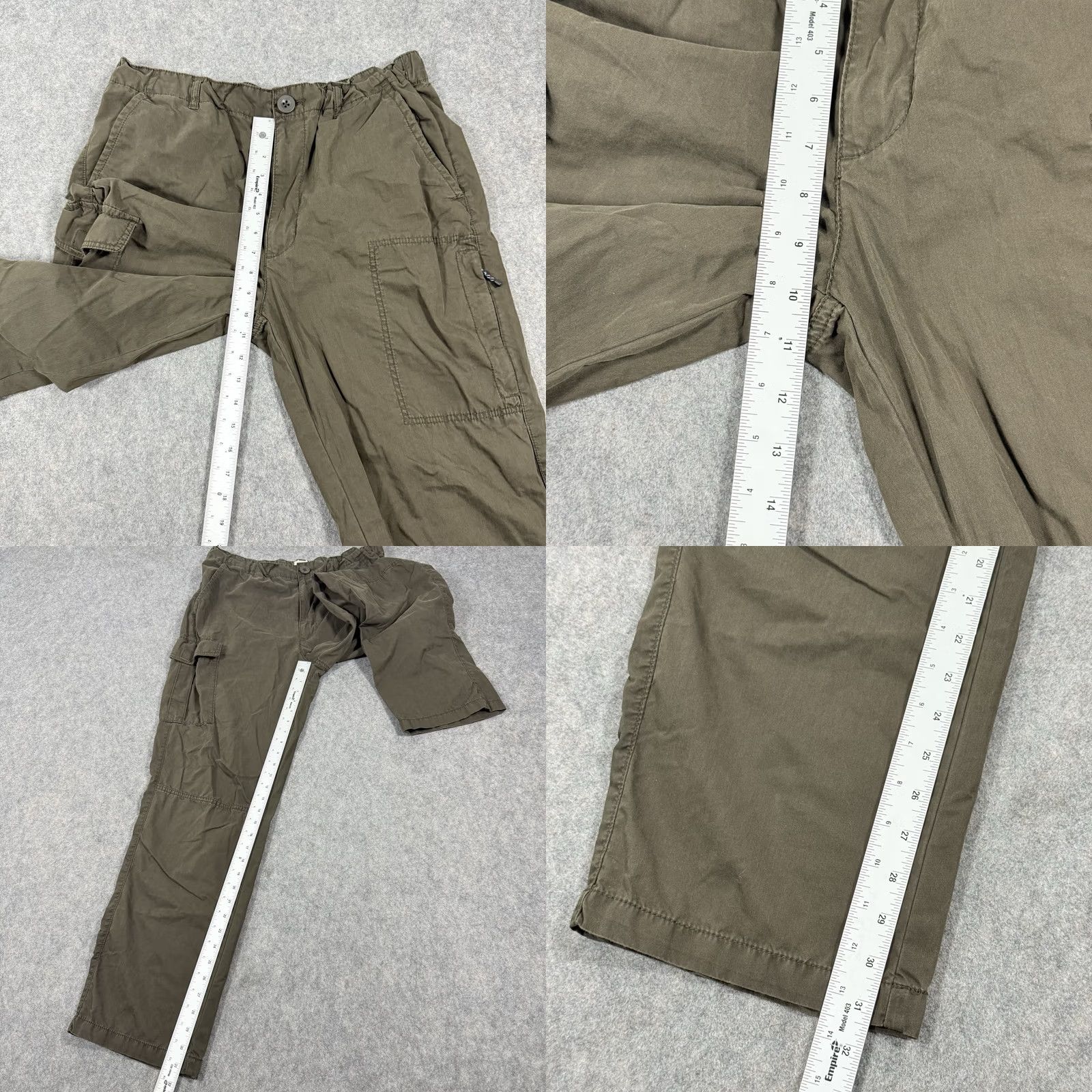 Vintage St. John's Bay Cargo Outdoor Hiking Pants Women's L Green Regular Size 36" / US 14 / IT 50 - 8 Thumbnail